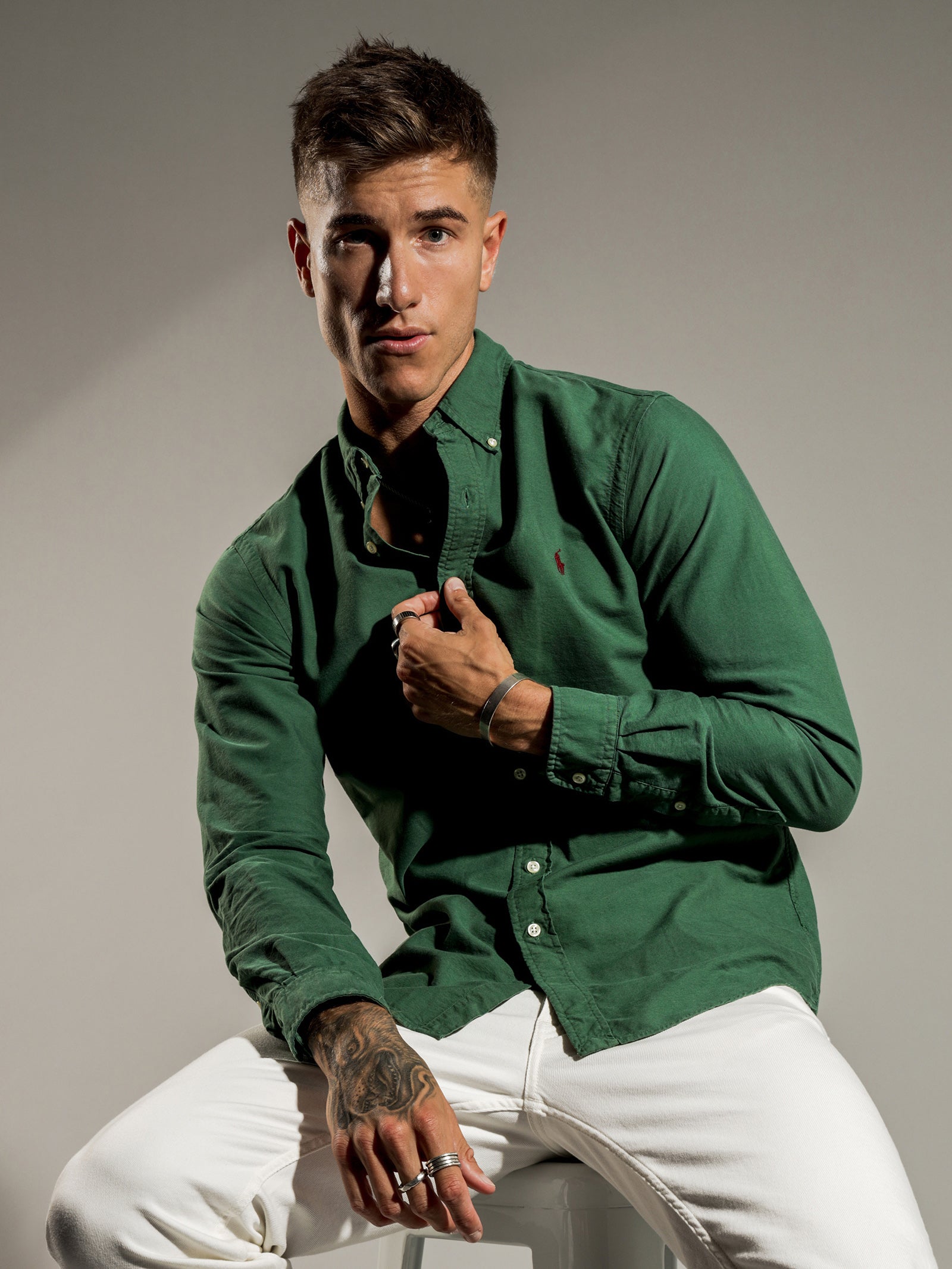 Slim Fit Garment Dyed Oxford Shirt