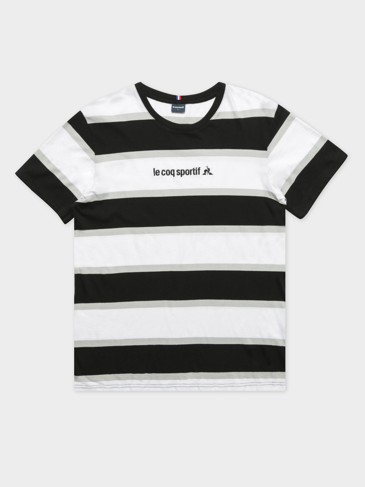 Cabot Stripe T-Shirt in Black Stripe