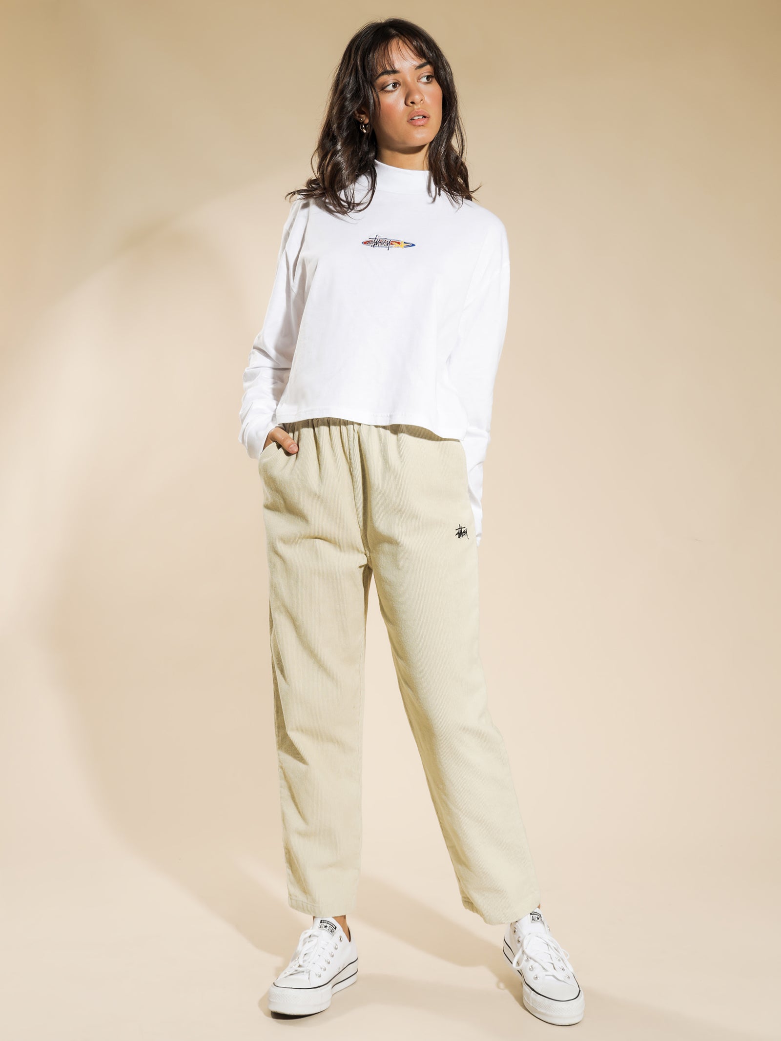 Maui Mock Neck Long Sleeve T-Shirt