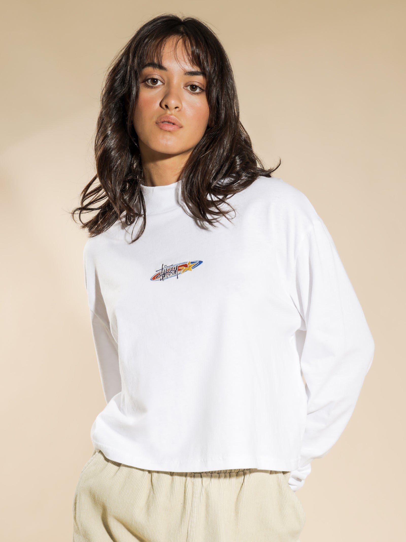 Maui Mock Neck Long Sleeve T-Shirt