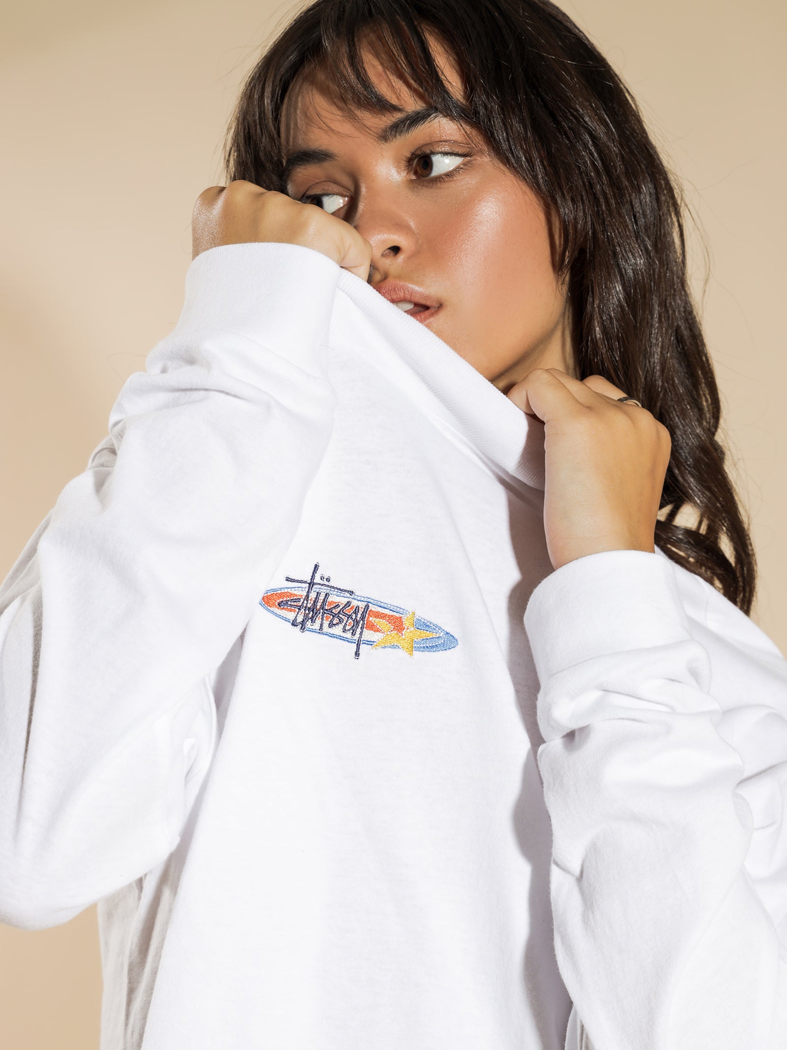 Maui Mock Neck Long Sleeve T-Shirt