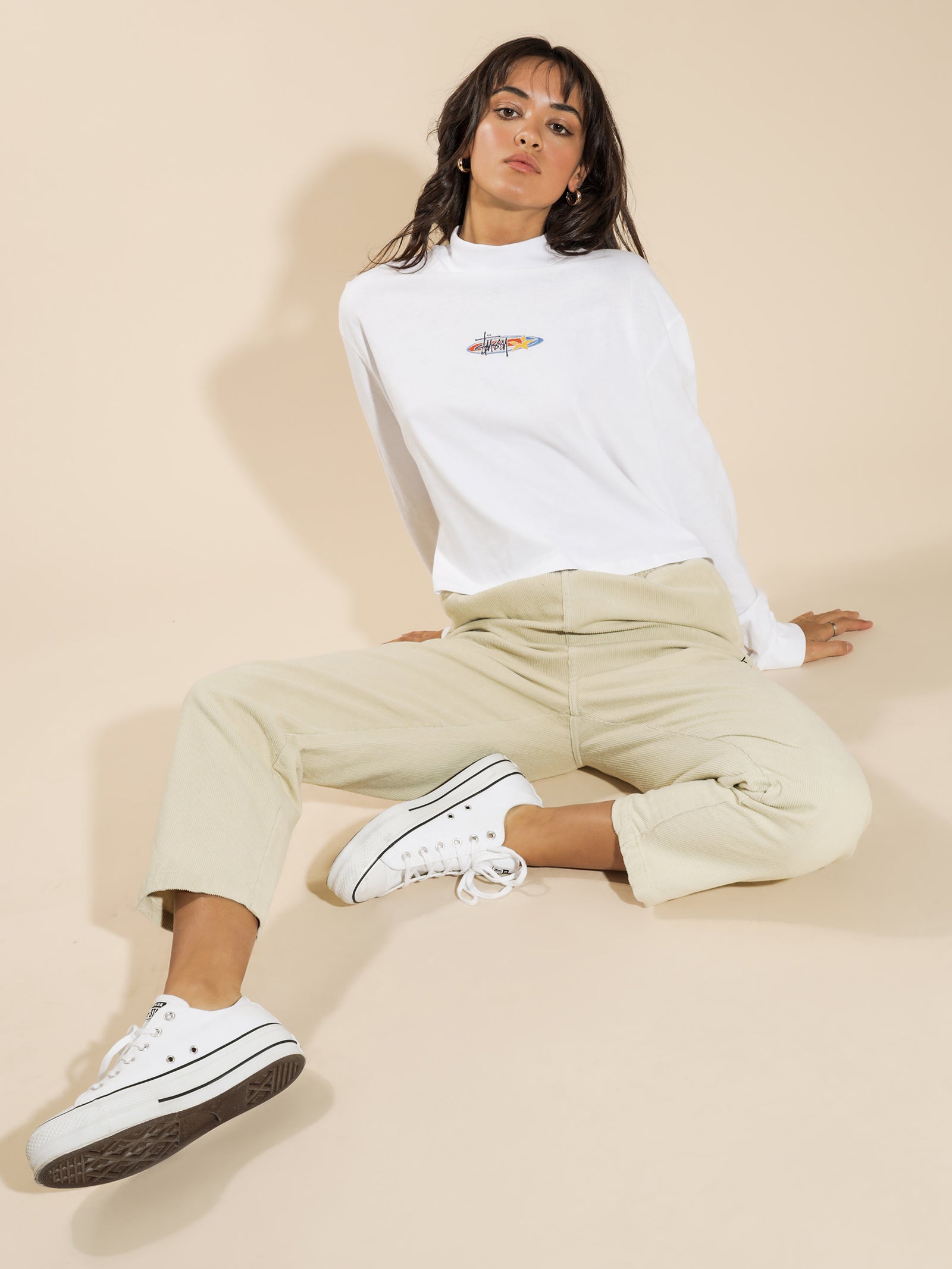 Maui Mock Neck Long Sleeve T-Shirt