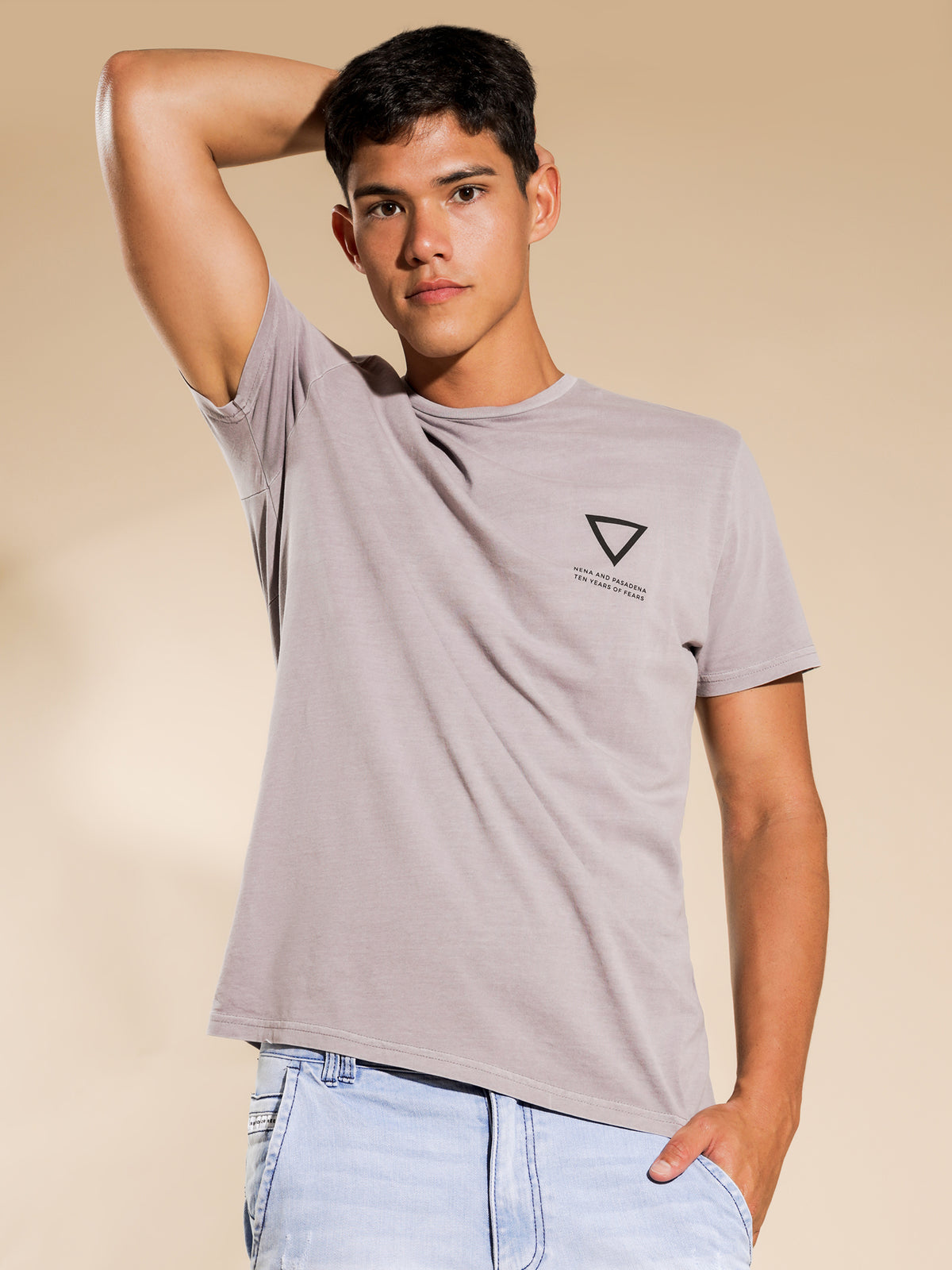Nena and Pasadena Contest Cape Back T-Shirt in Pigment Lilac | Lilac