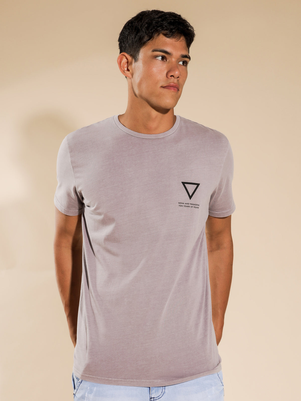 Nena and Pasadena Contest Cape Back T-Shirt in Pigment Lilac | Lilac