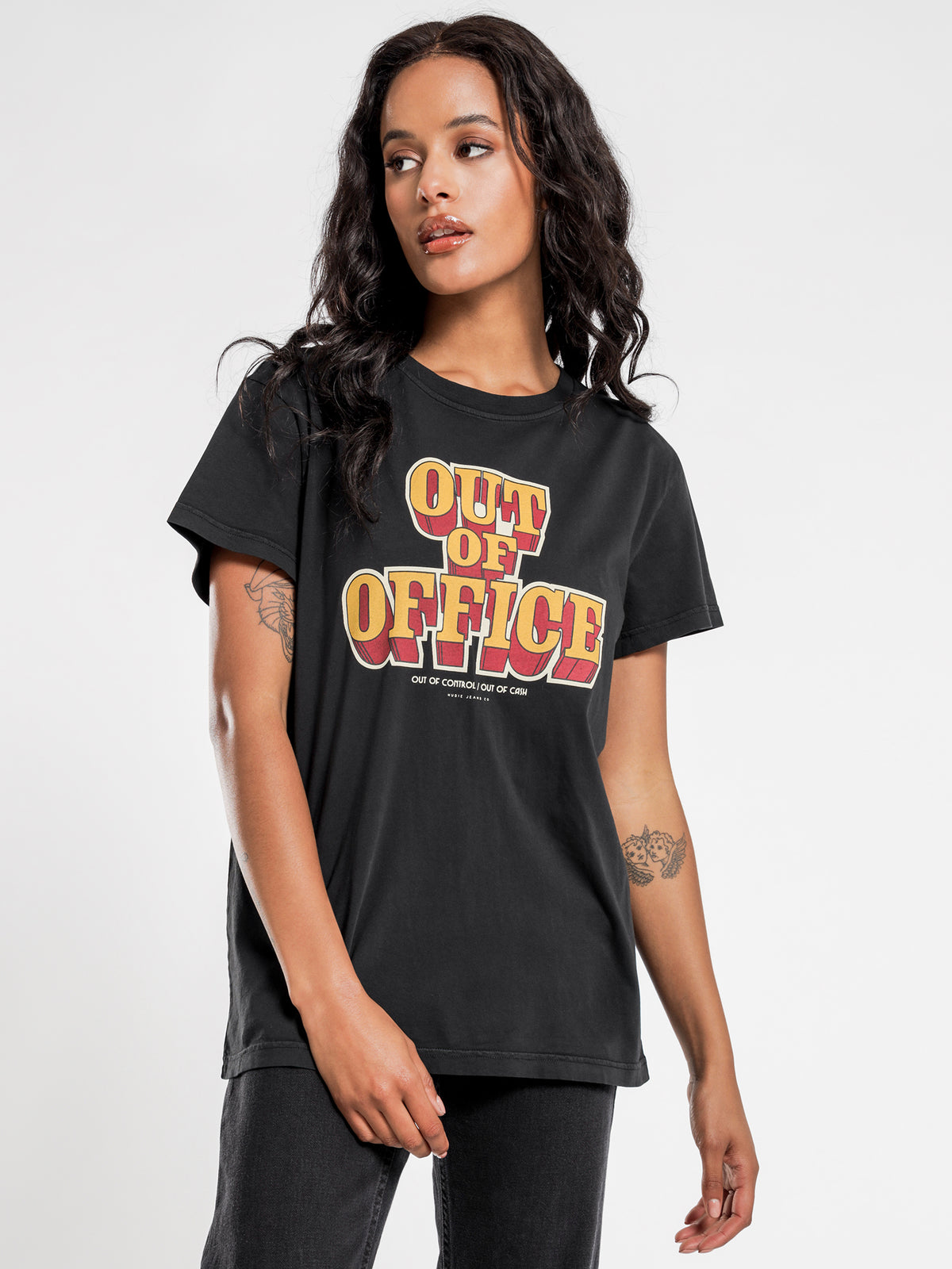 Out of Office Tina T-Shirt in Black