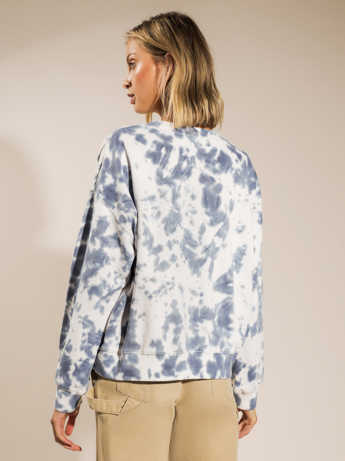 Beyond Her Beyond Tie Dye Sweater | Blue Tie Dye