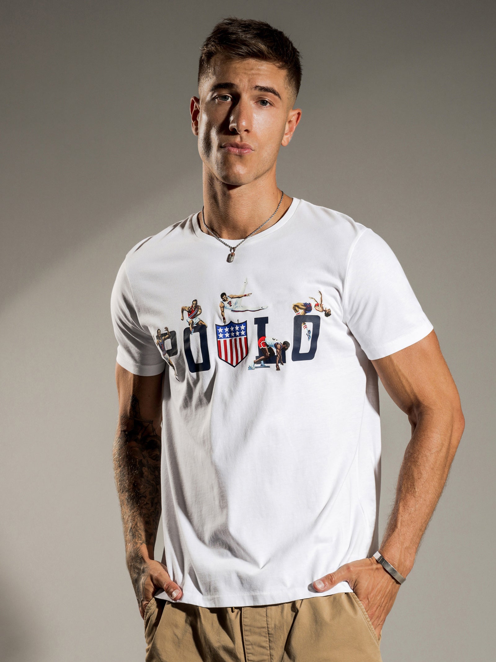Athletic Print Logo T-Shirt