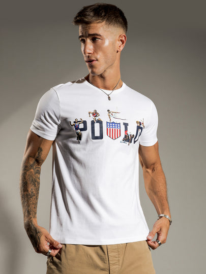 Athletic Print Logo T-Shirt