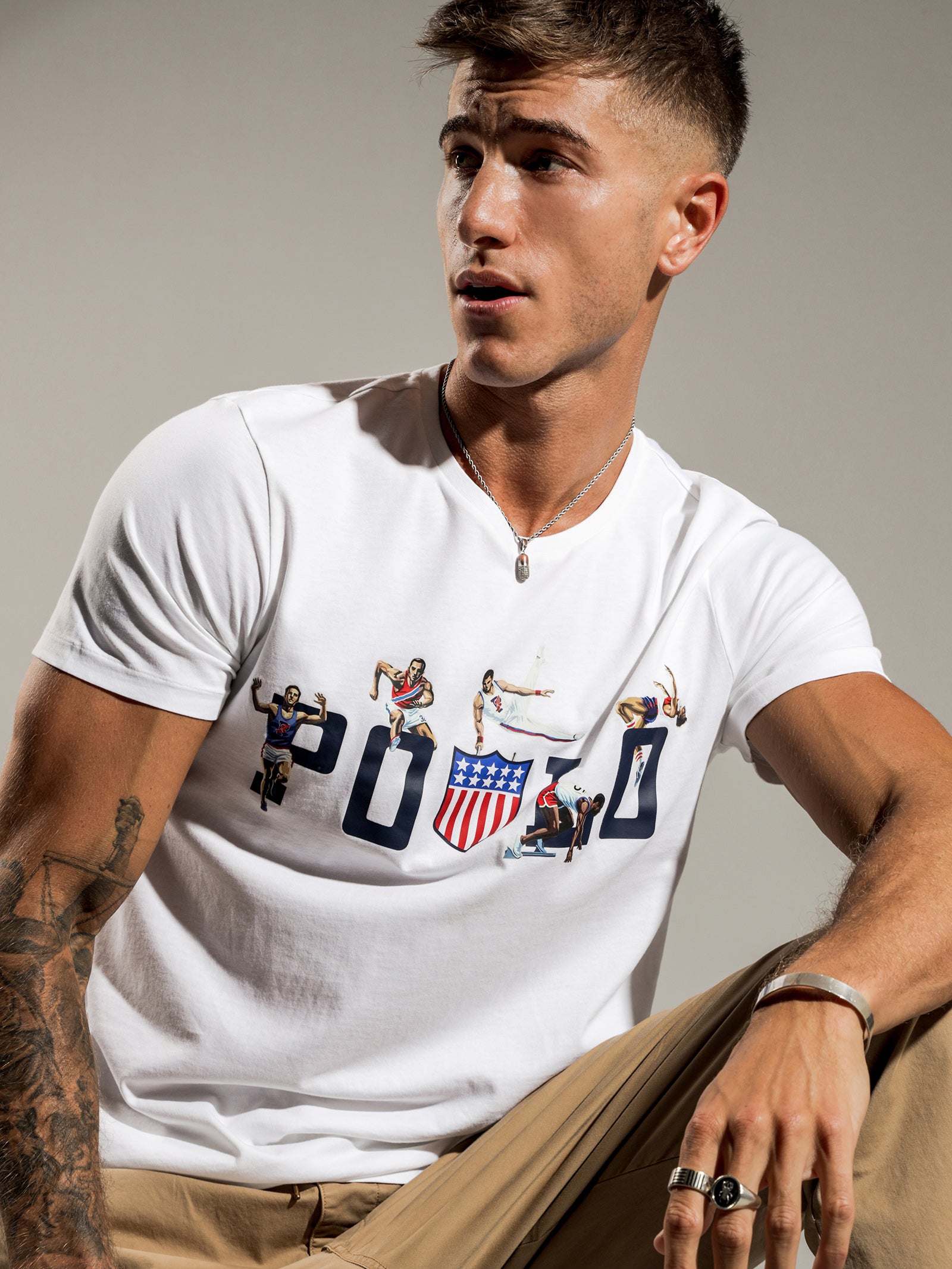 Athletic Print Logo T-Shirt