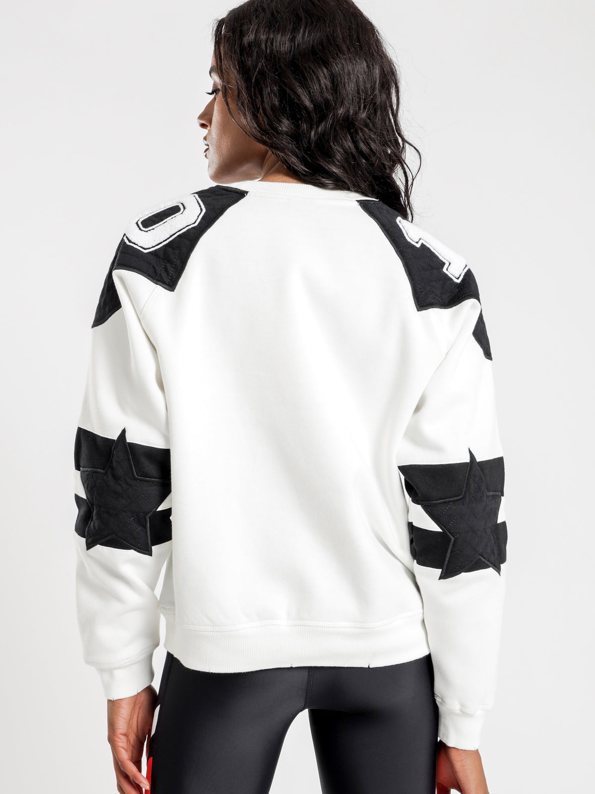 Warrior Sweater in White &amp; Black