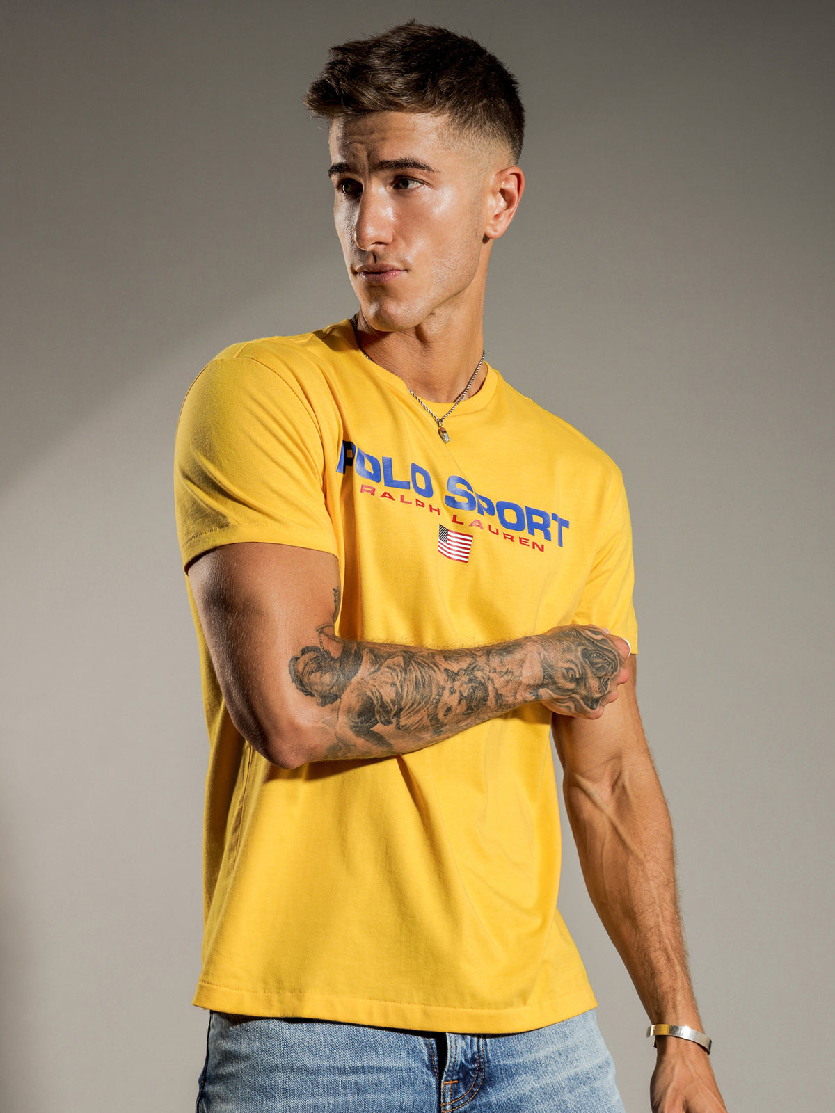 Classic Polo Sport T-Shirt in Yellow