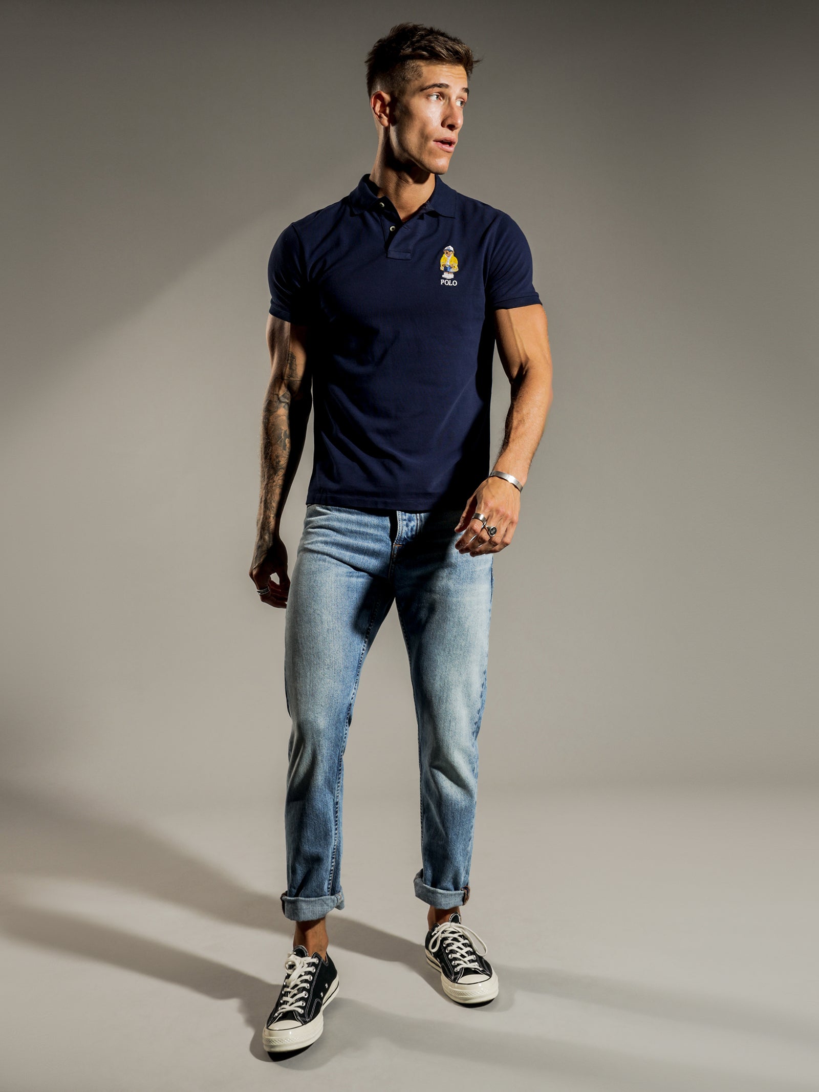 Teddy Embroidered Polo T-Shirt