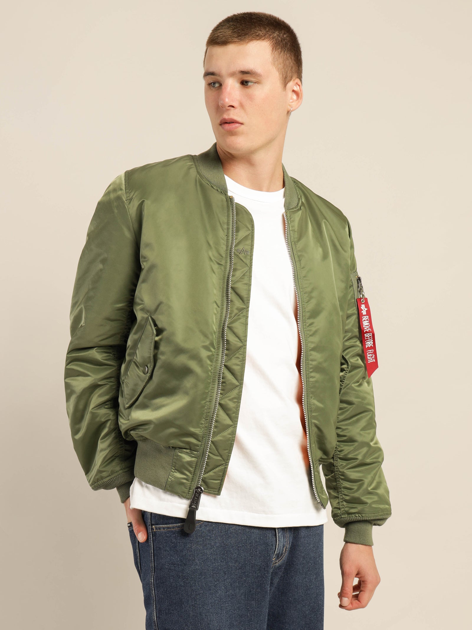 MA-1 Slim Fit Reversible Bomber Jacket