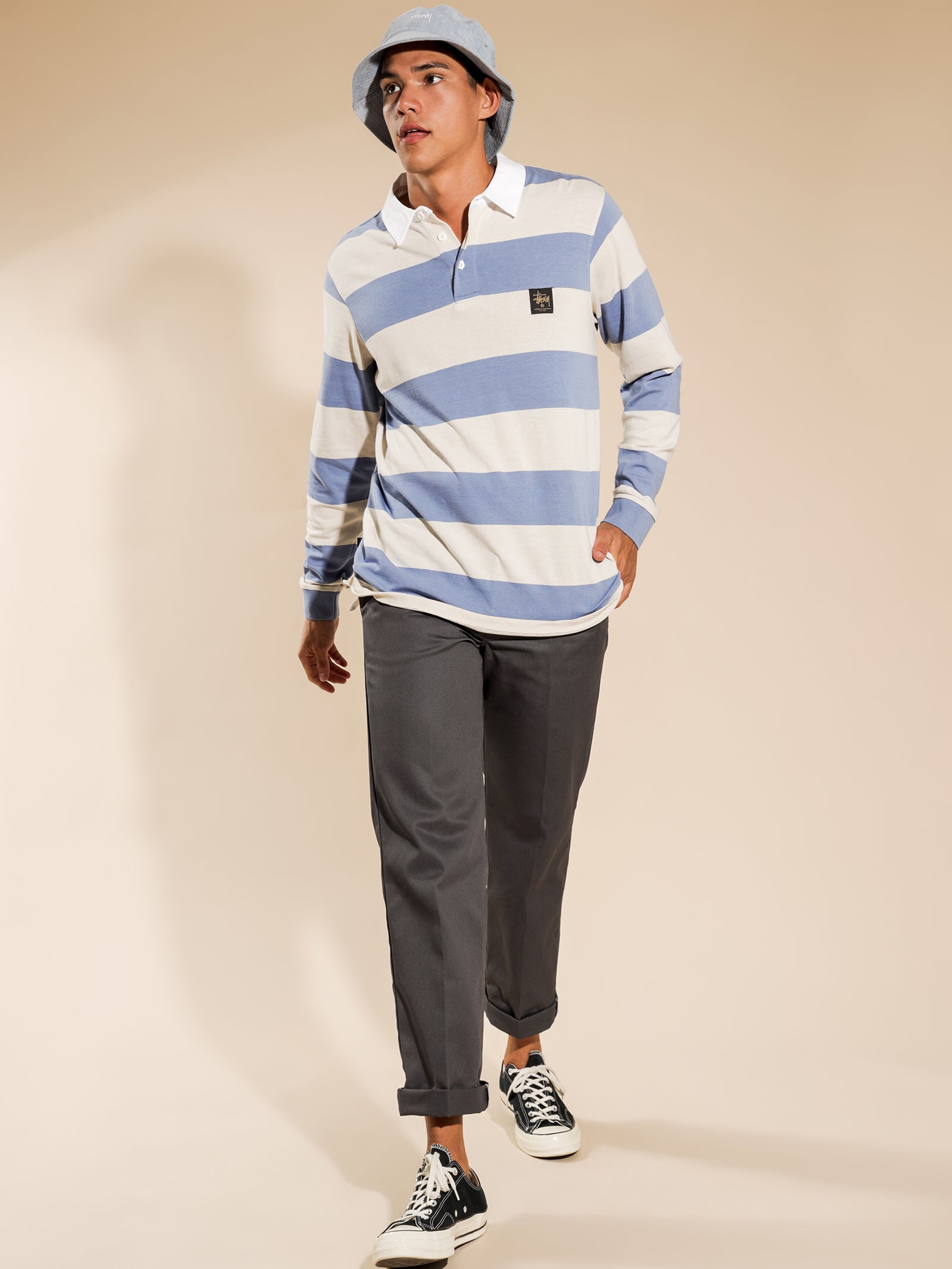 Block Stripe Rugby Long Sleeve