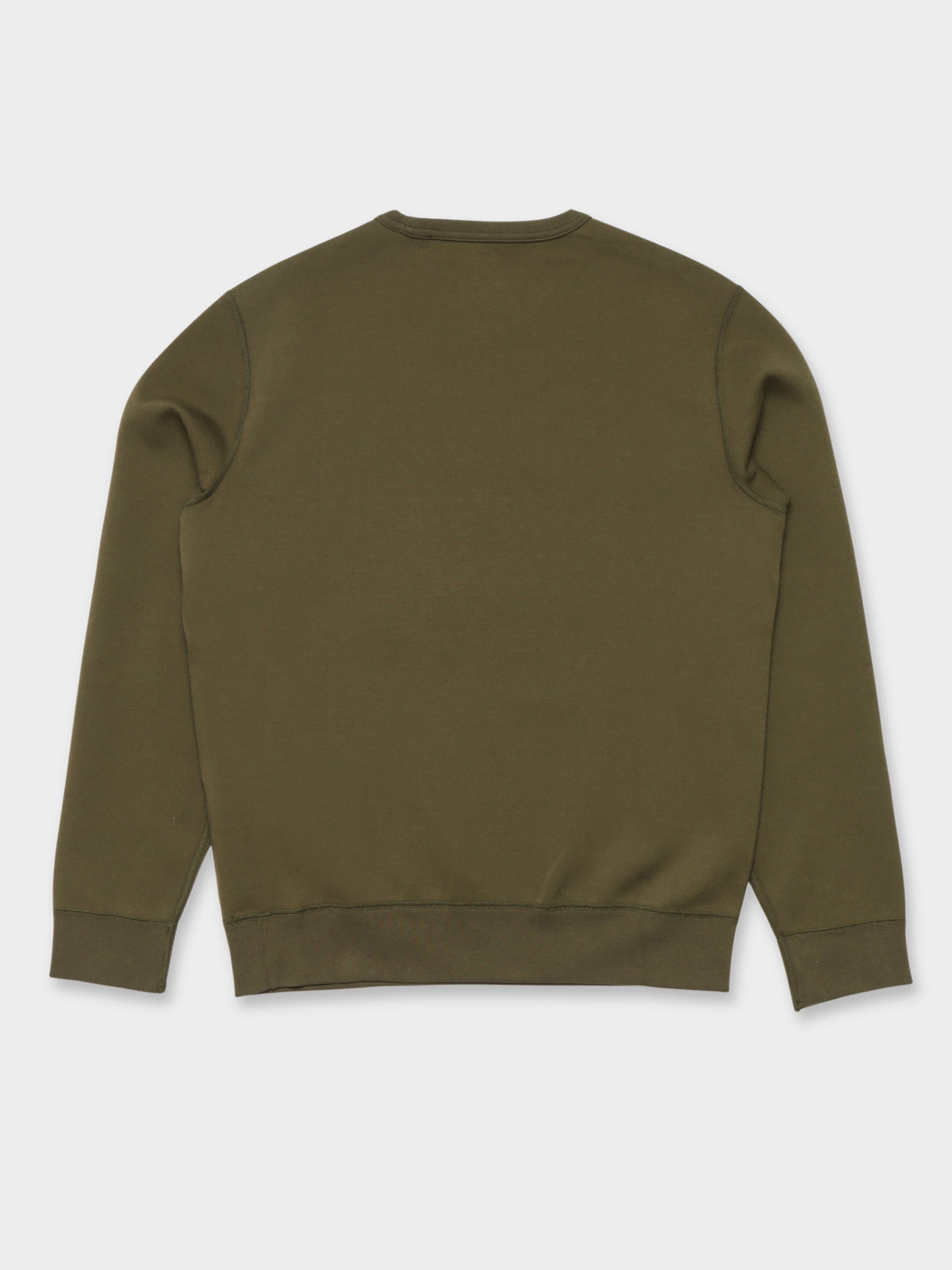 Long Sleeve Crew Sweater in Olive