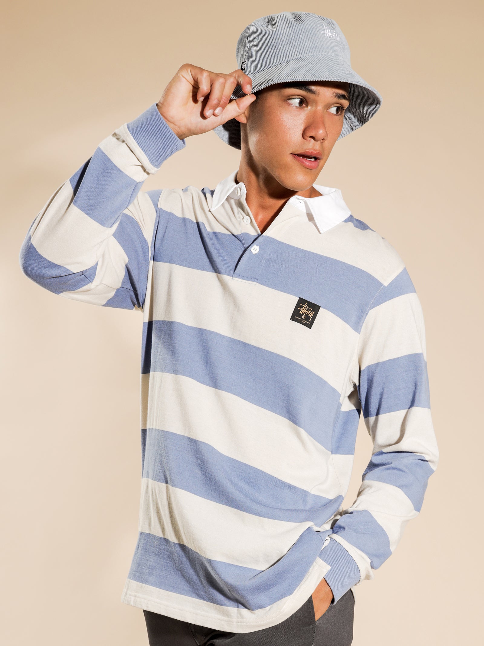 Block Stripe Rugby Long Sleeve