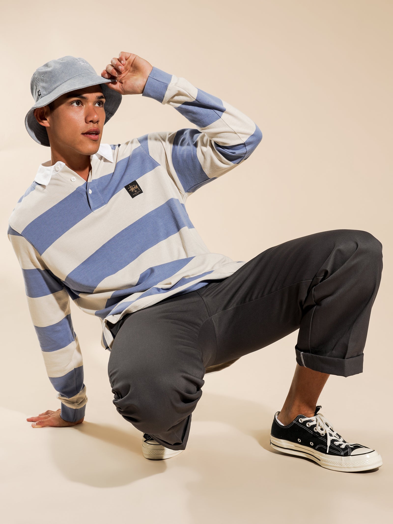 Block Stripe Rugby Long Sleeve