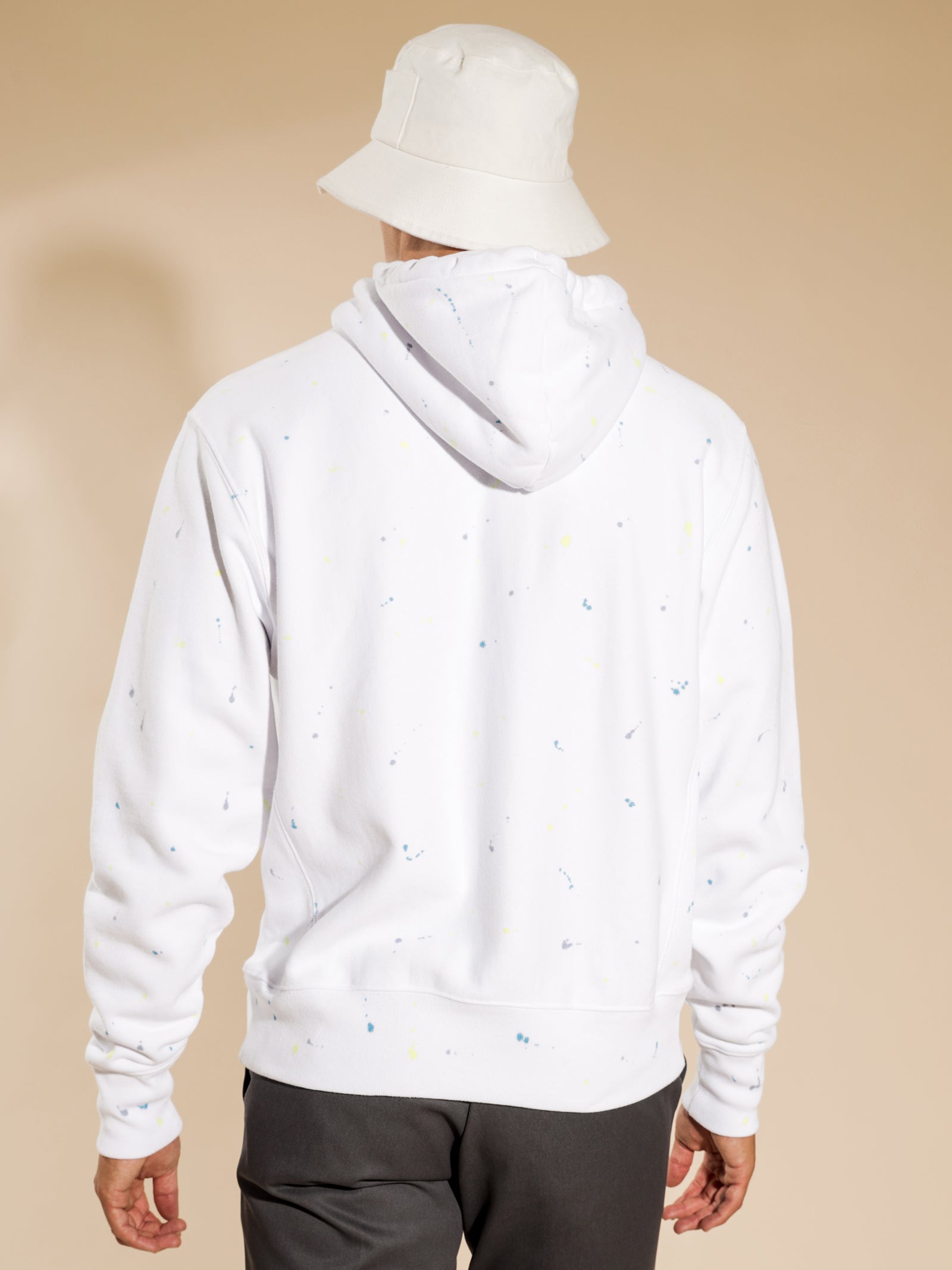 Paint Splatter Reverse Weave Hoodie