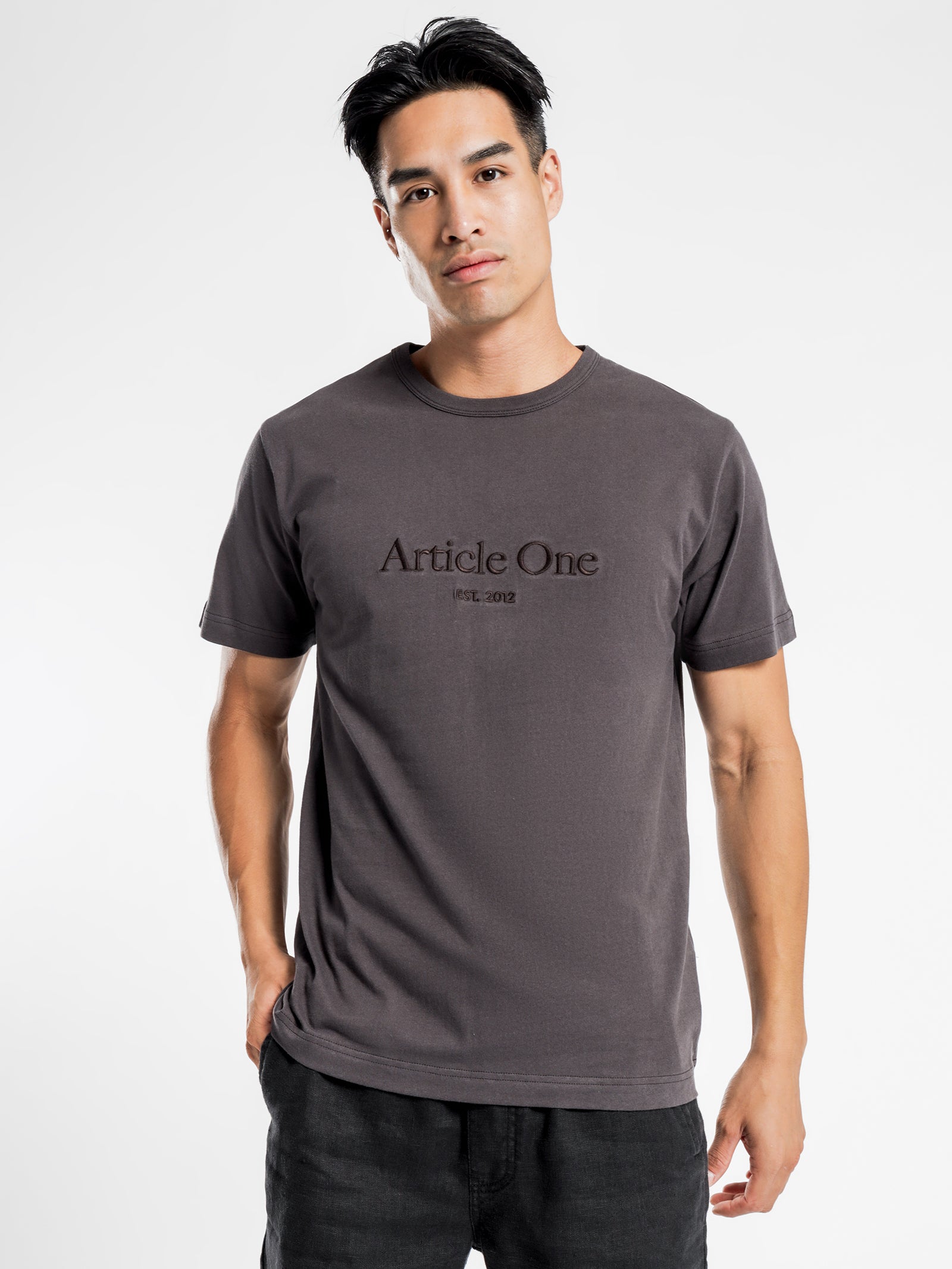 Article One Heritage Logo T-Shirt Black | Glue Store