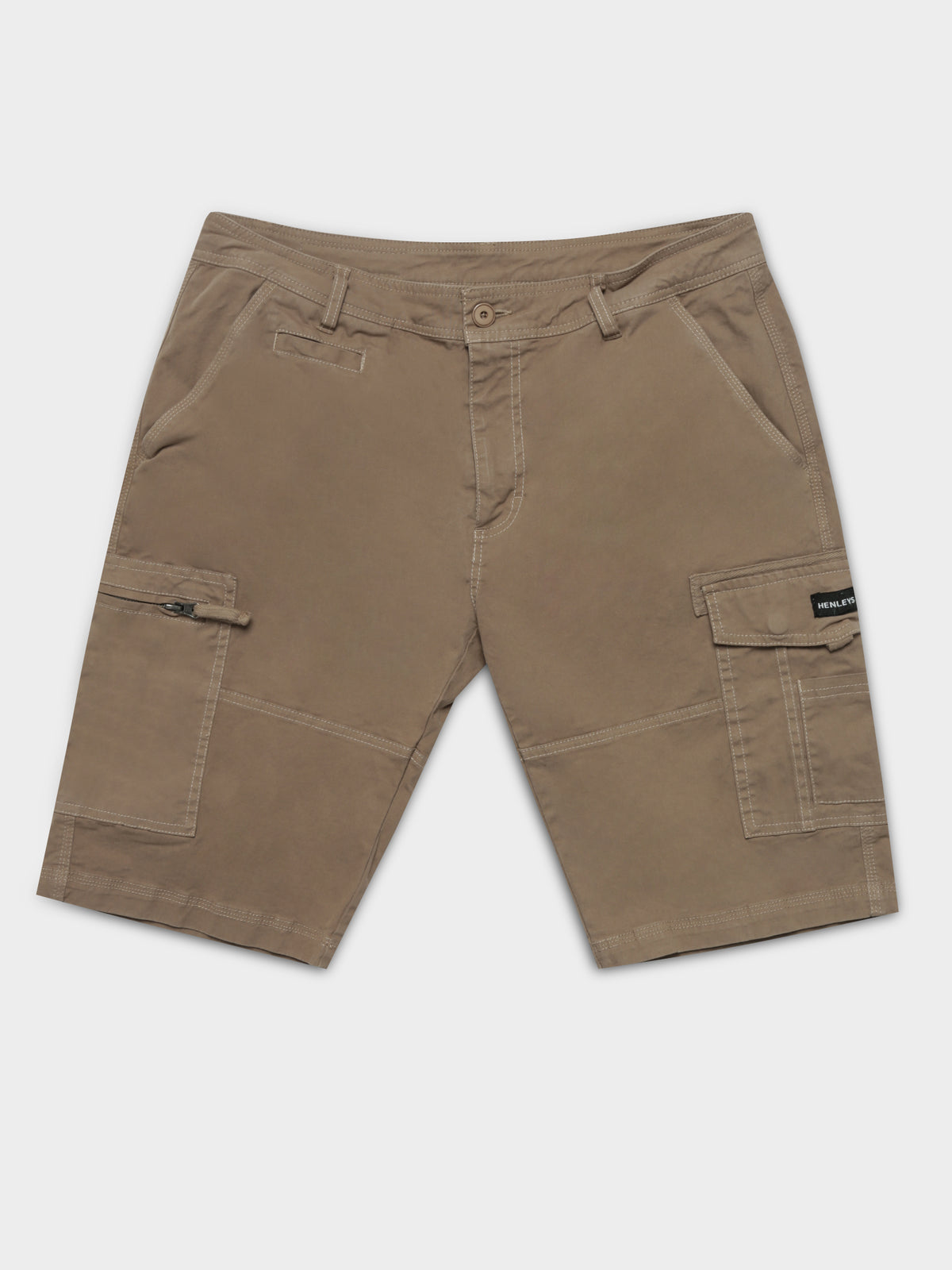 Leon Slim-Fit Cargo Shorts in Desert Sand