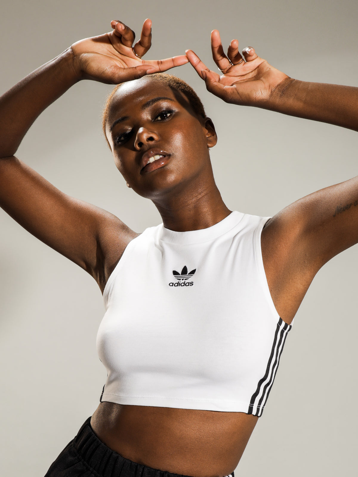 Adidas Crop Top in White