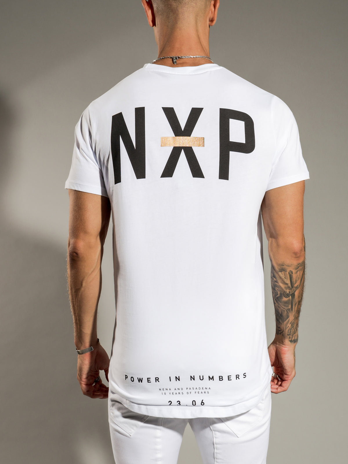 Defence Cape Back T-Shirt in White