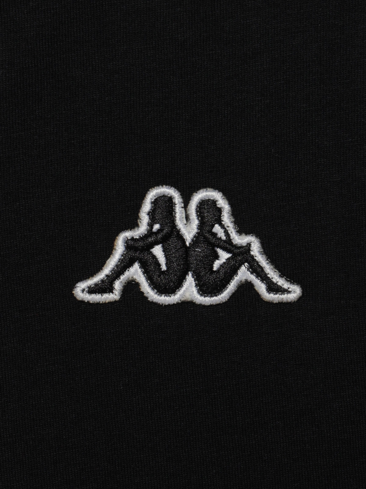 Logo Fleece Caferok T-Shirt in Black