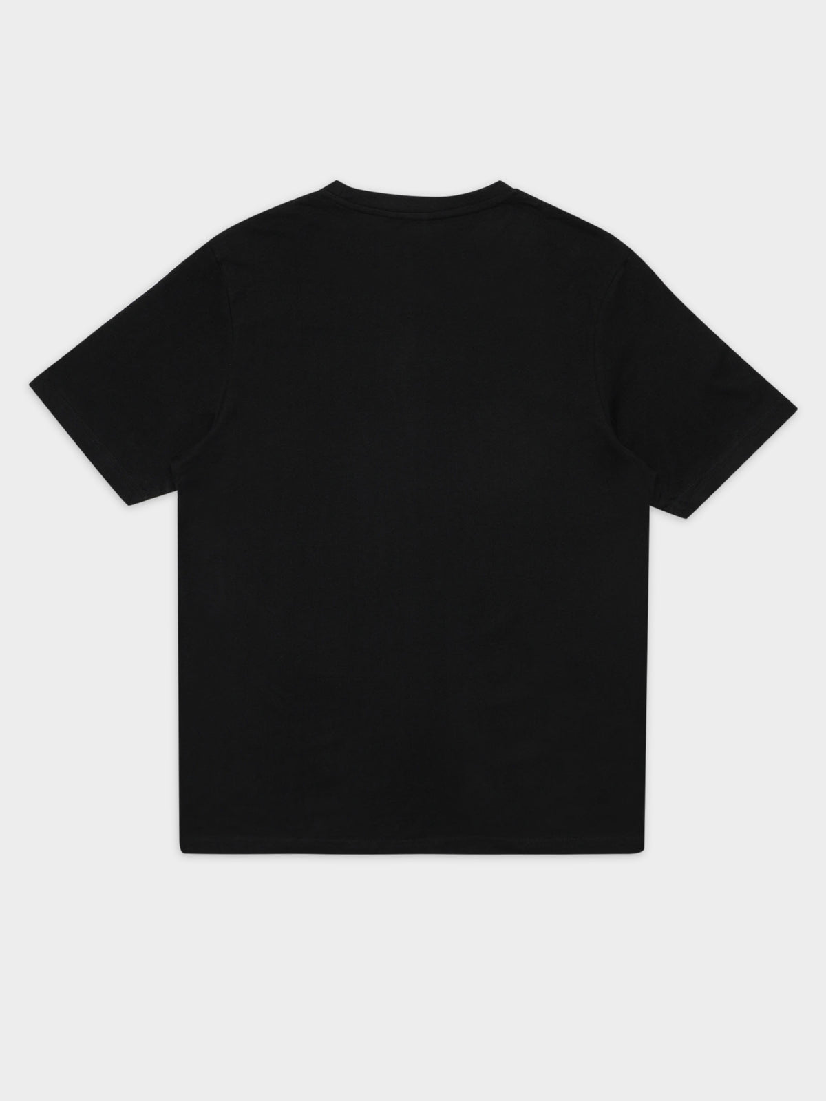 Logo Fleece Caferok T-Shirt in Black