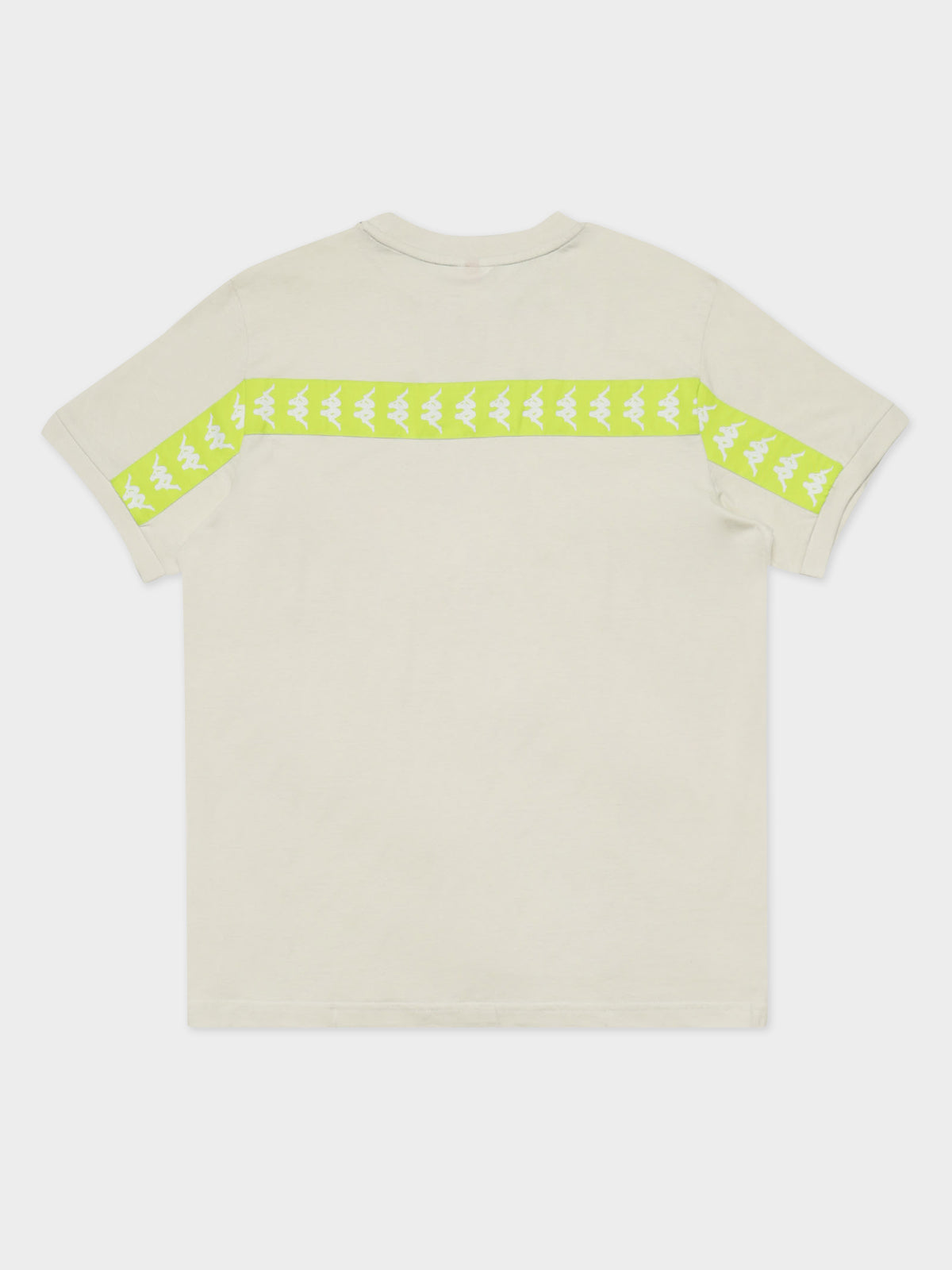 222 Banda Daffon T-Shirt in Grey &amp; Lime Green