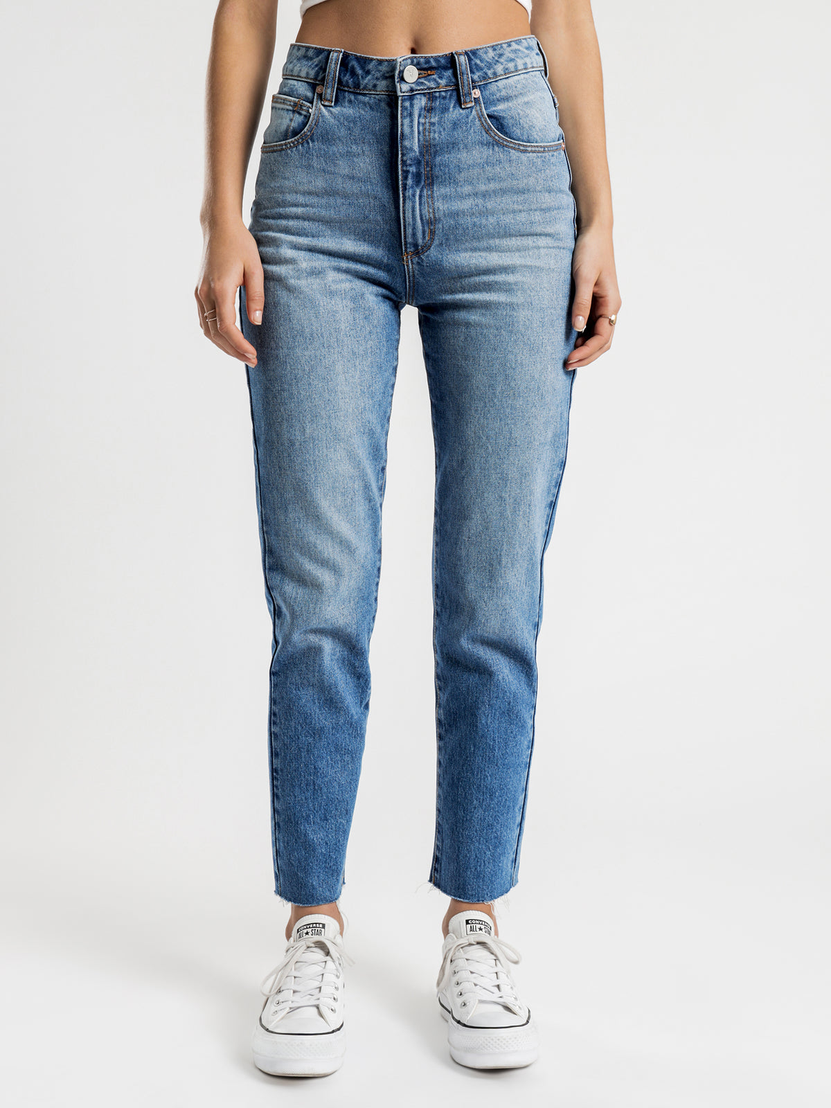 94 High Slim Jeans in Tiffany Blue Denim