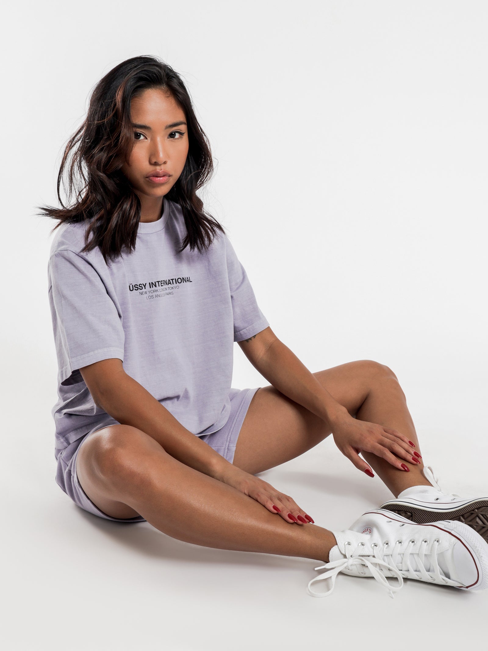 Text Washed Oversized T-Shirt