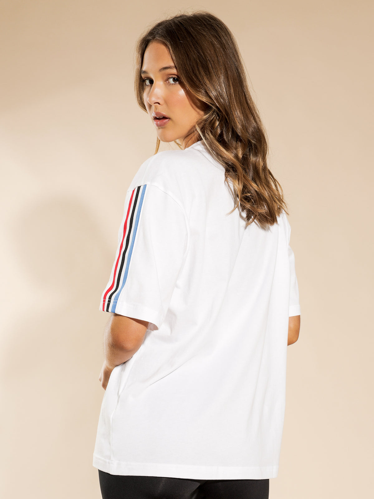Adicolor Tricolor Oversized T-Shirt in White