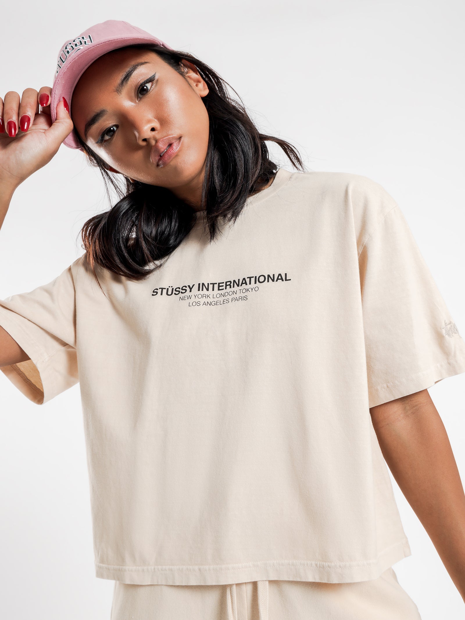 Text Waisted Oversized T-Shirt