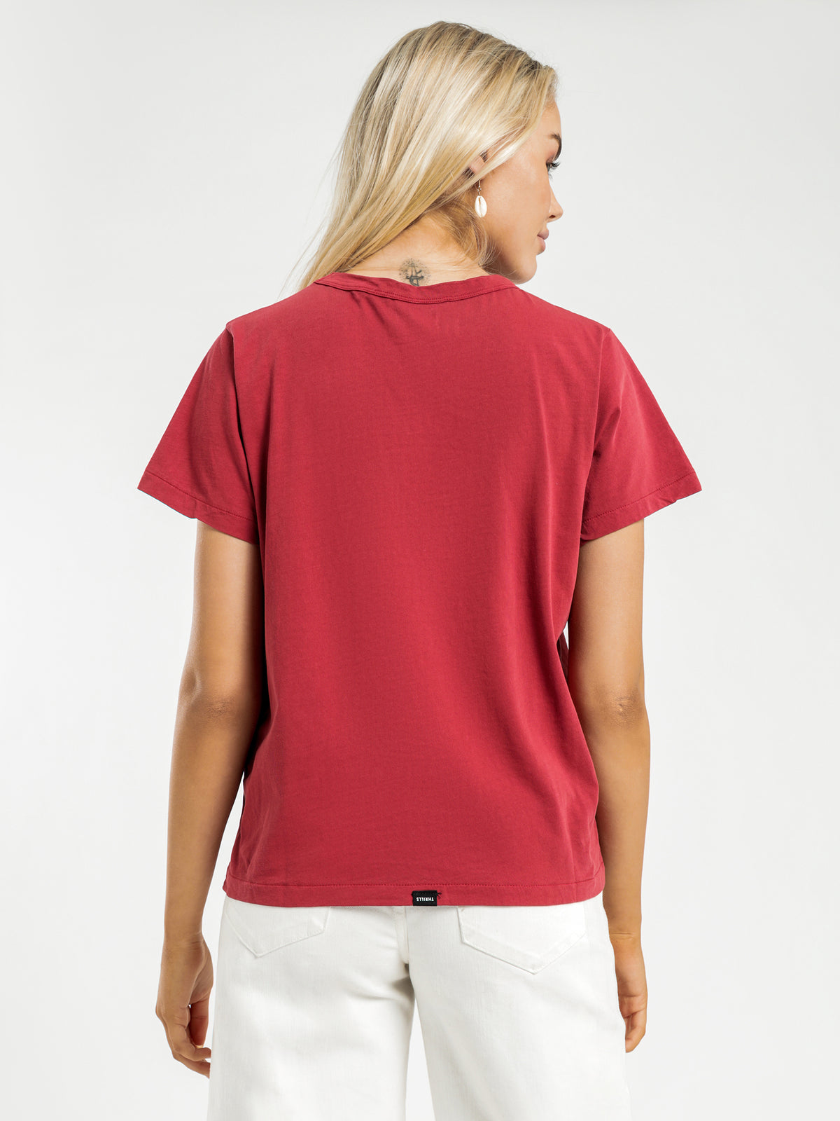 Palm Of Thrills Relaxed T-Shirt in Red