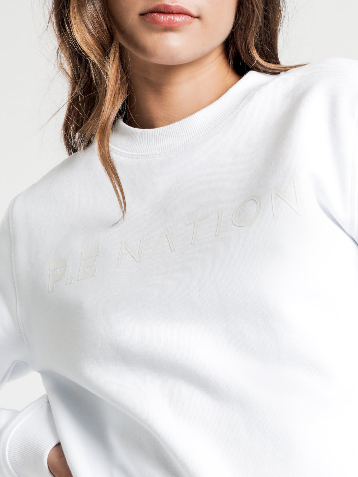 Front Side Sweat in White
