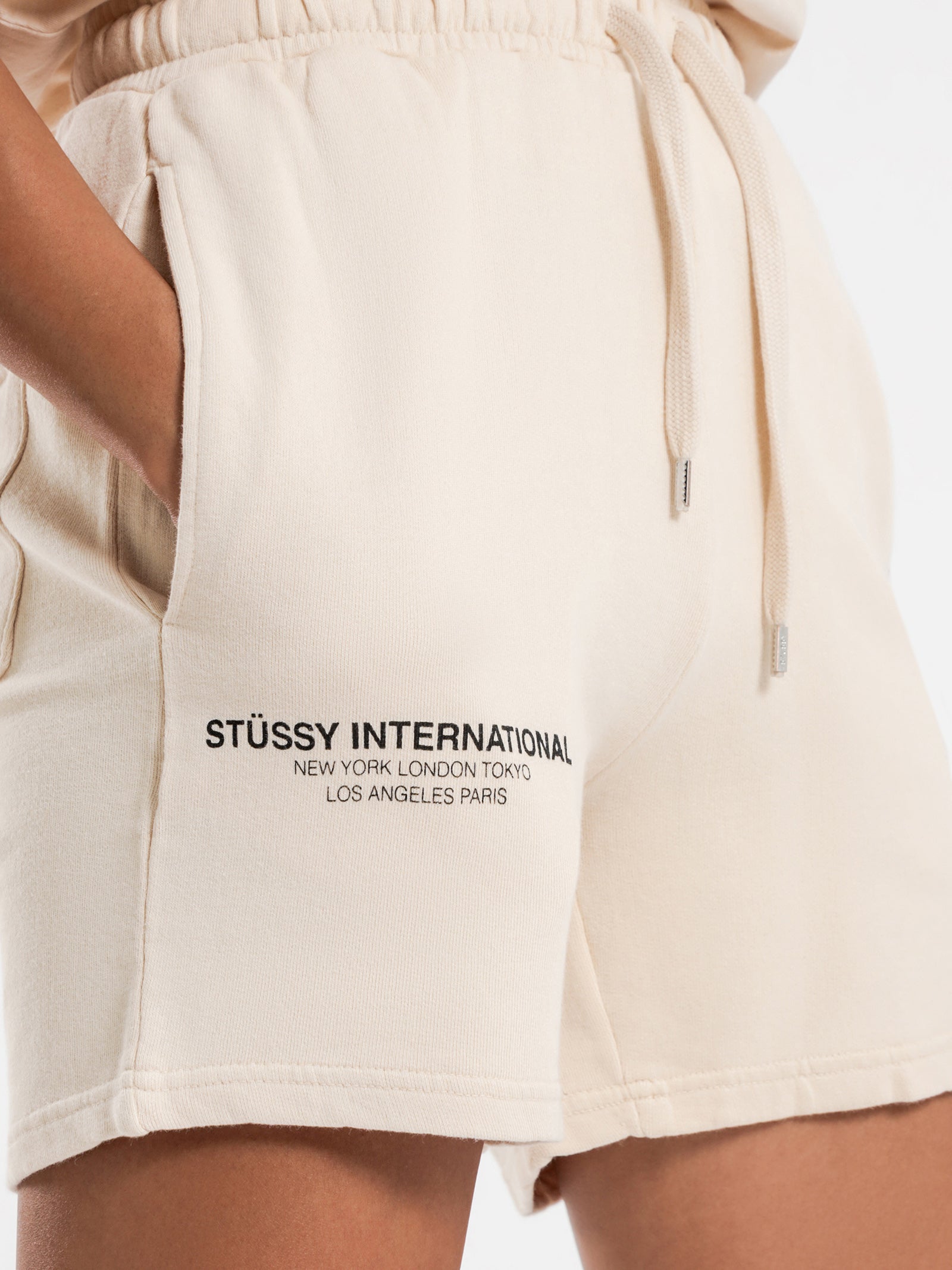 Text Low Waisted Shorts