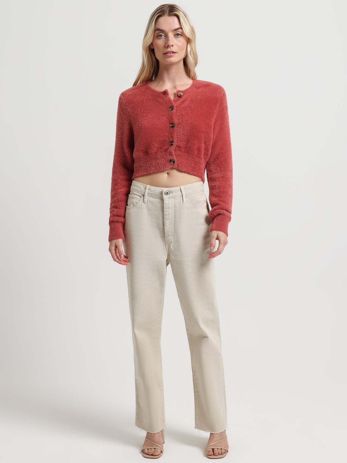 High Nina Cropped Jeans in Natural