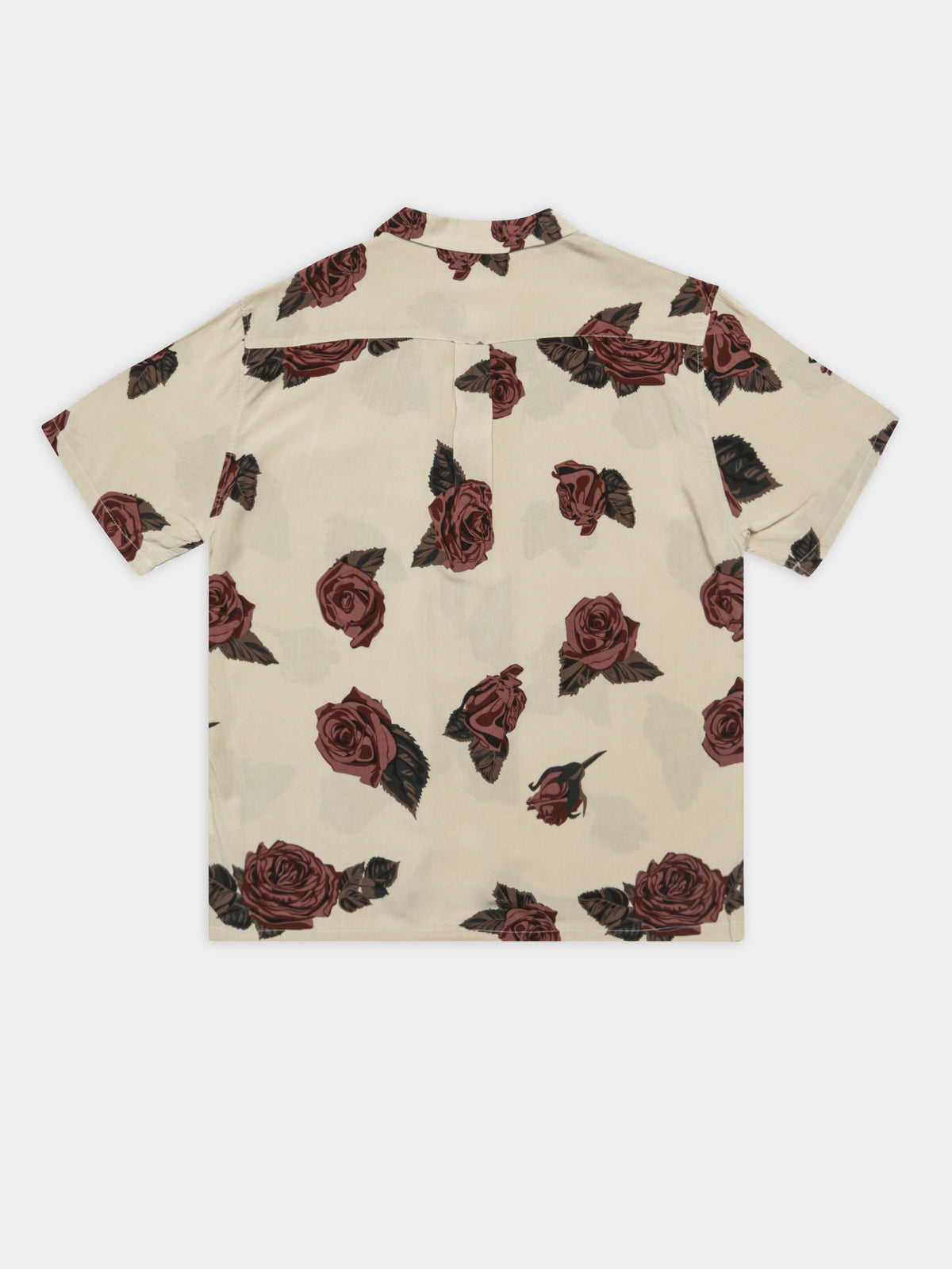 Roses Short Sleeve Shirt in Stone