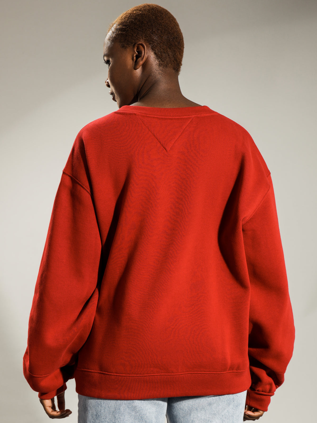 Tommy Hilfiger Collegiate Crew Jumper | Wine
