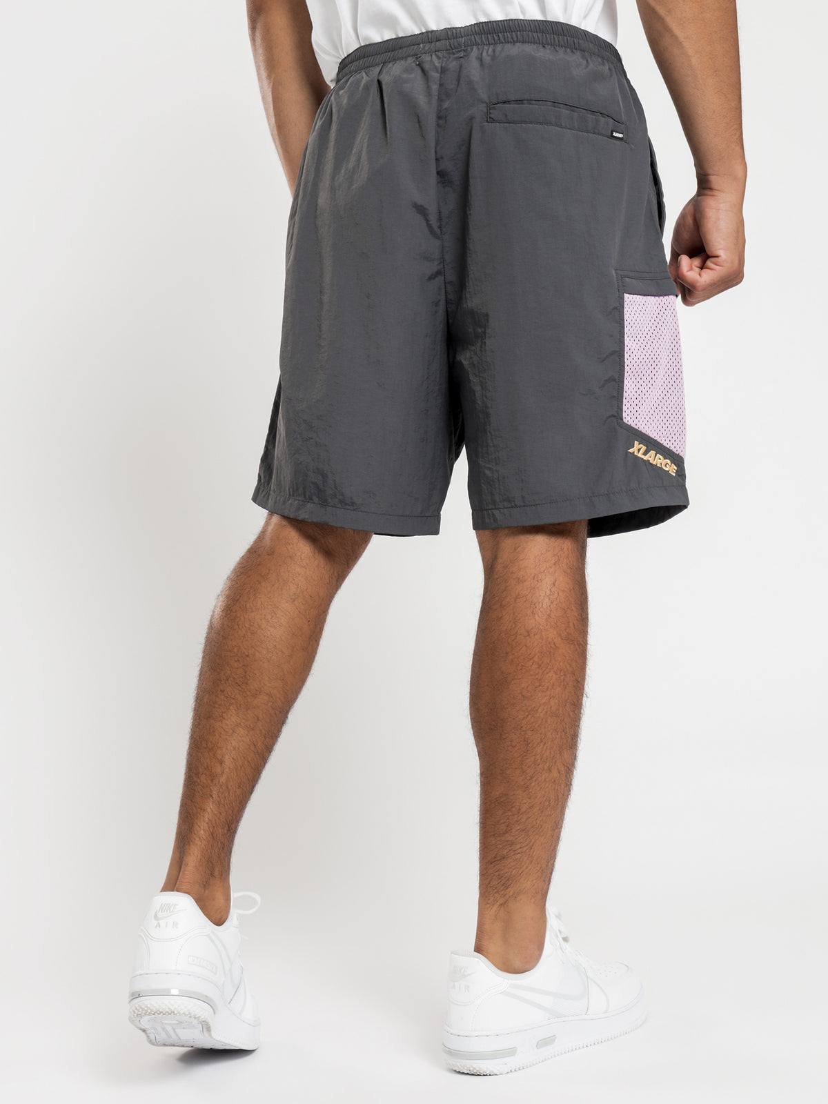 Mesh Street Shorts in Grey &amp; Lilac