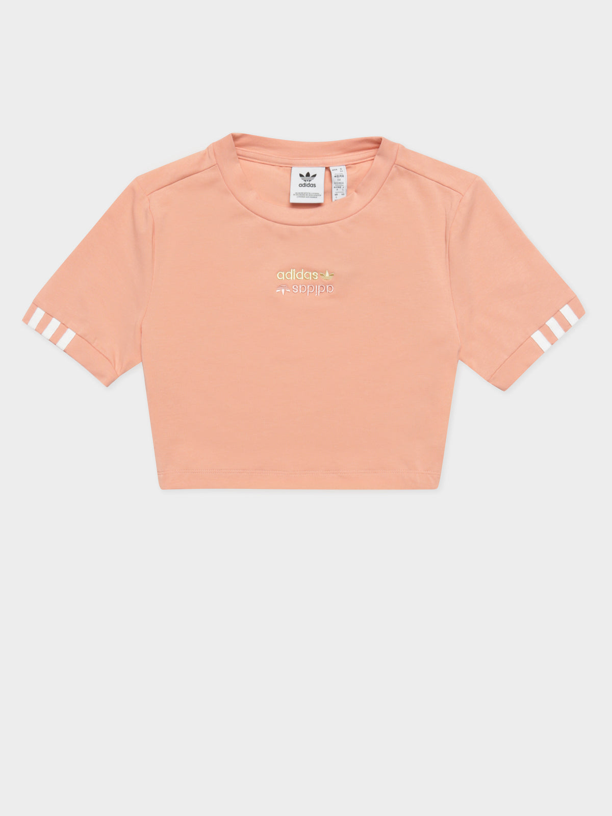 R.Y.V. Cropped T-Shirt in Trace Pink