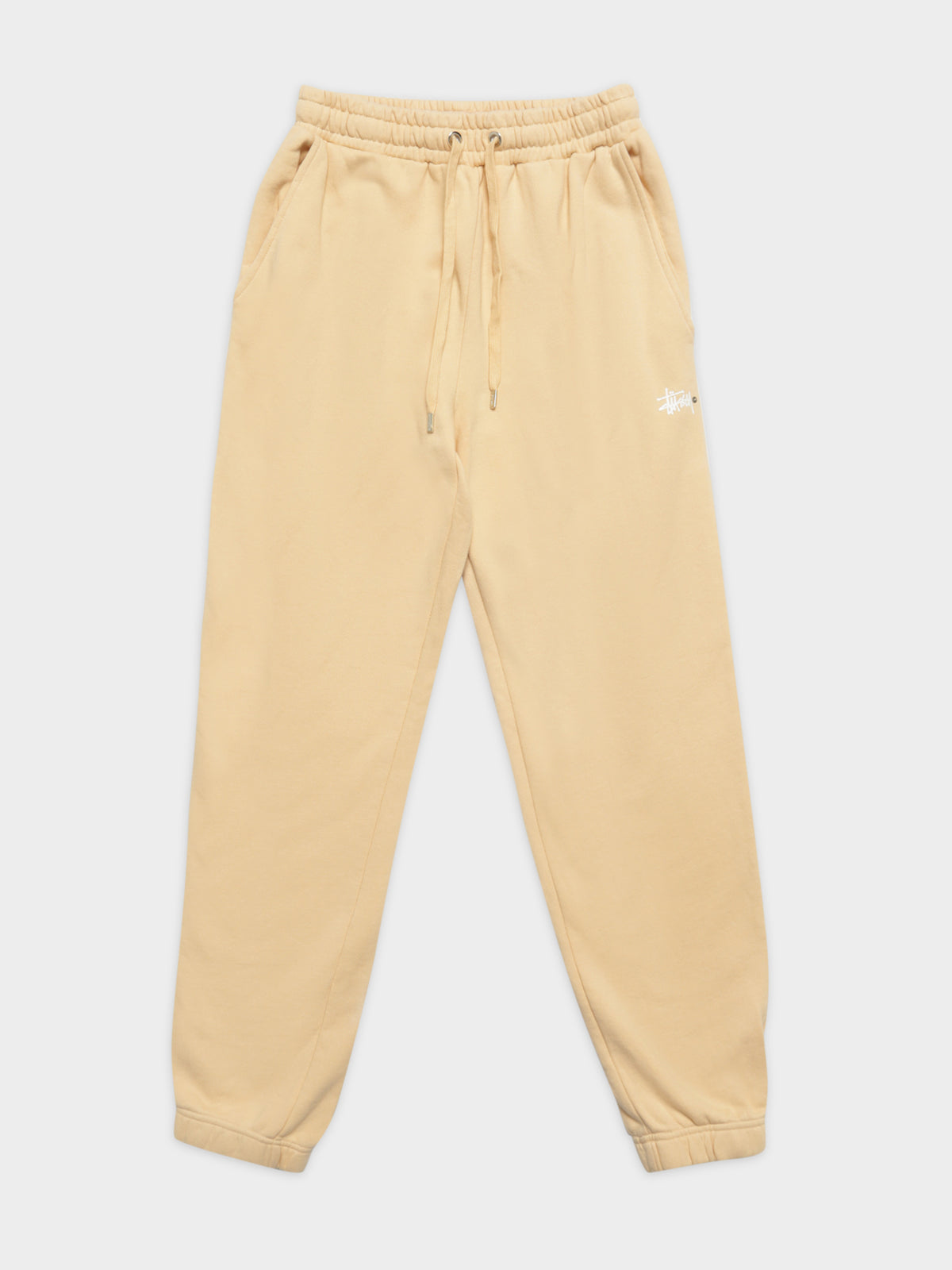 Pigment Recycled Trackpants in Butter