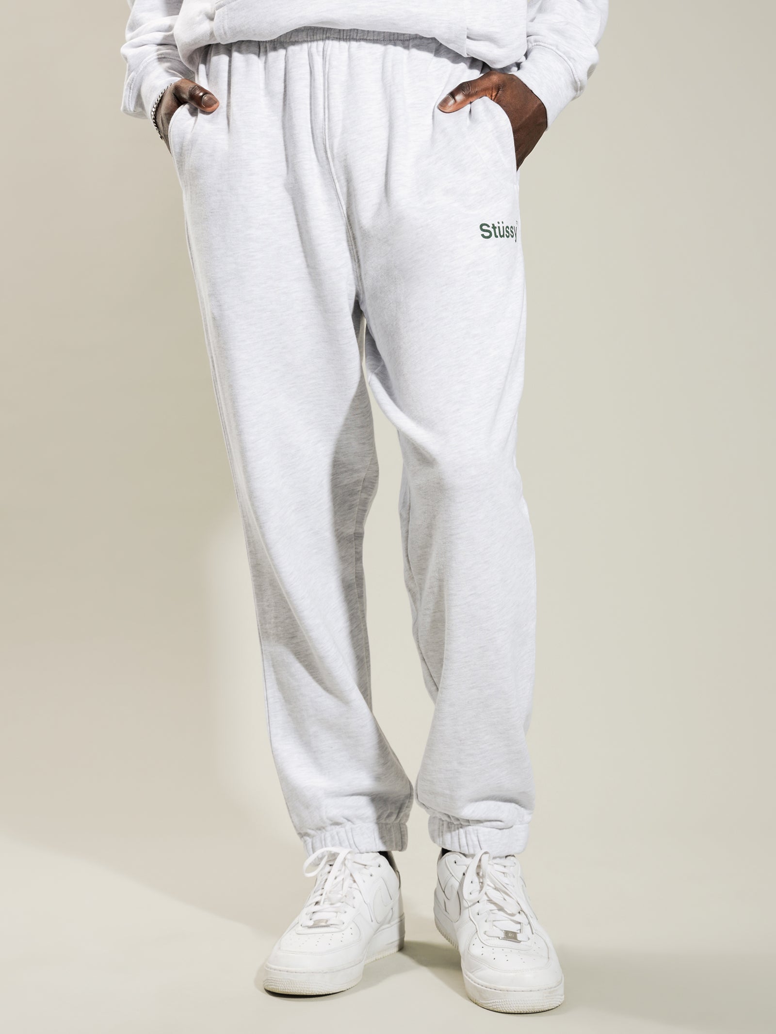 Text Fleece Trackpants
