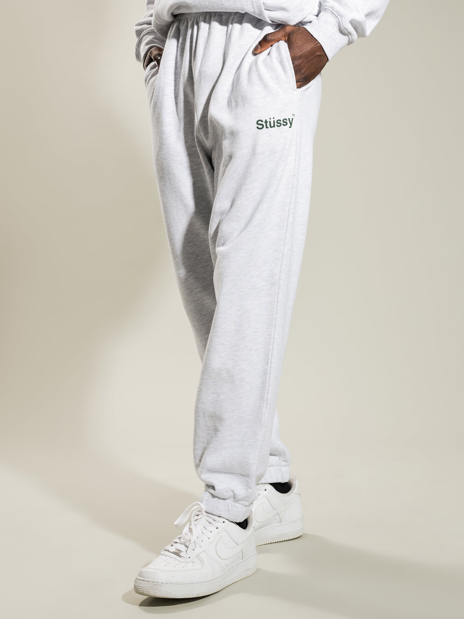 Text Fleece Trackpants