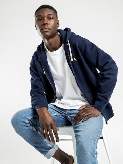 Classic Full Zip Hooded Fleece Jacket