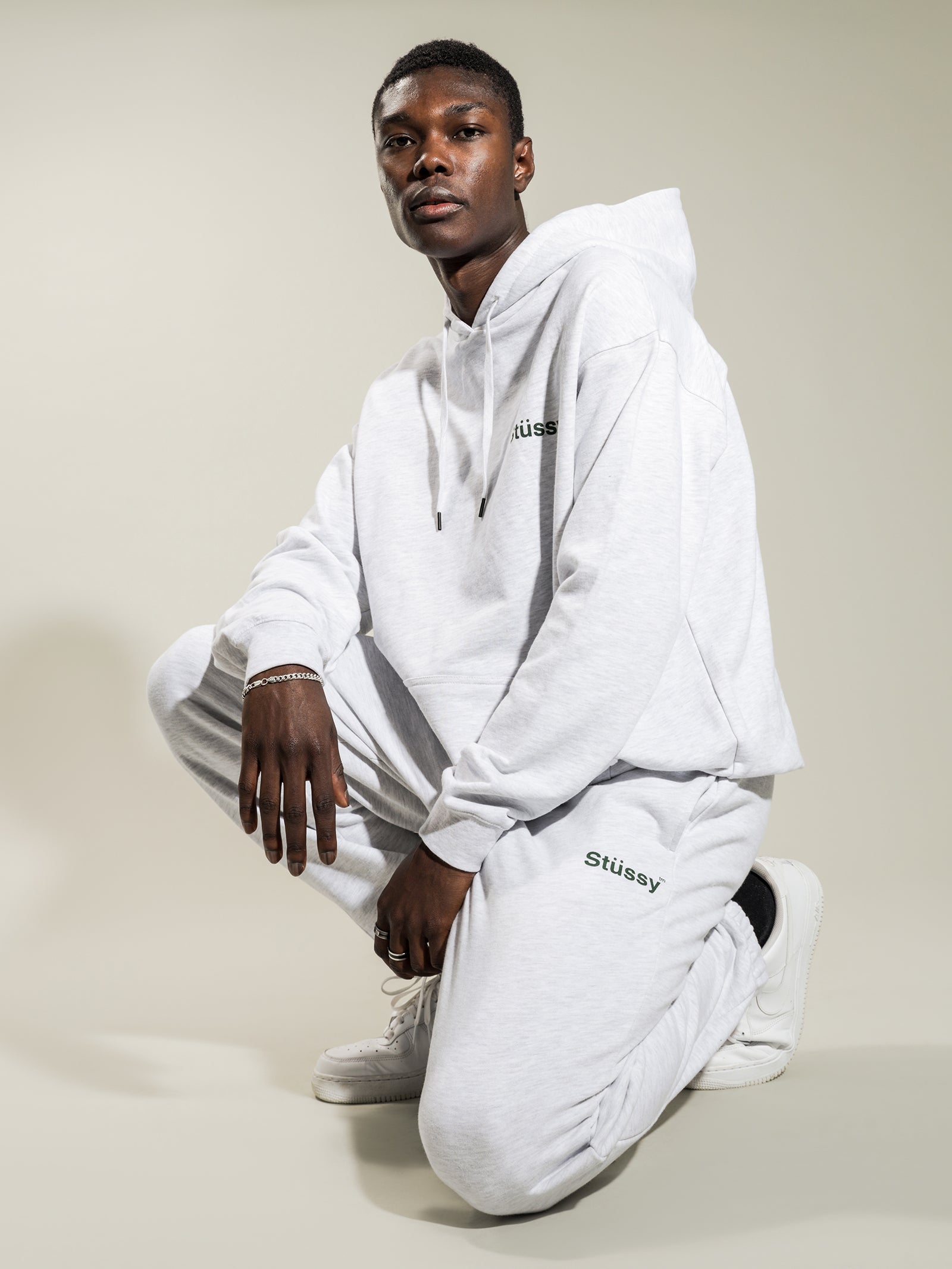 Text Fleece Trackpants