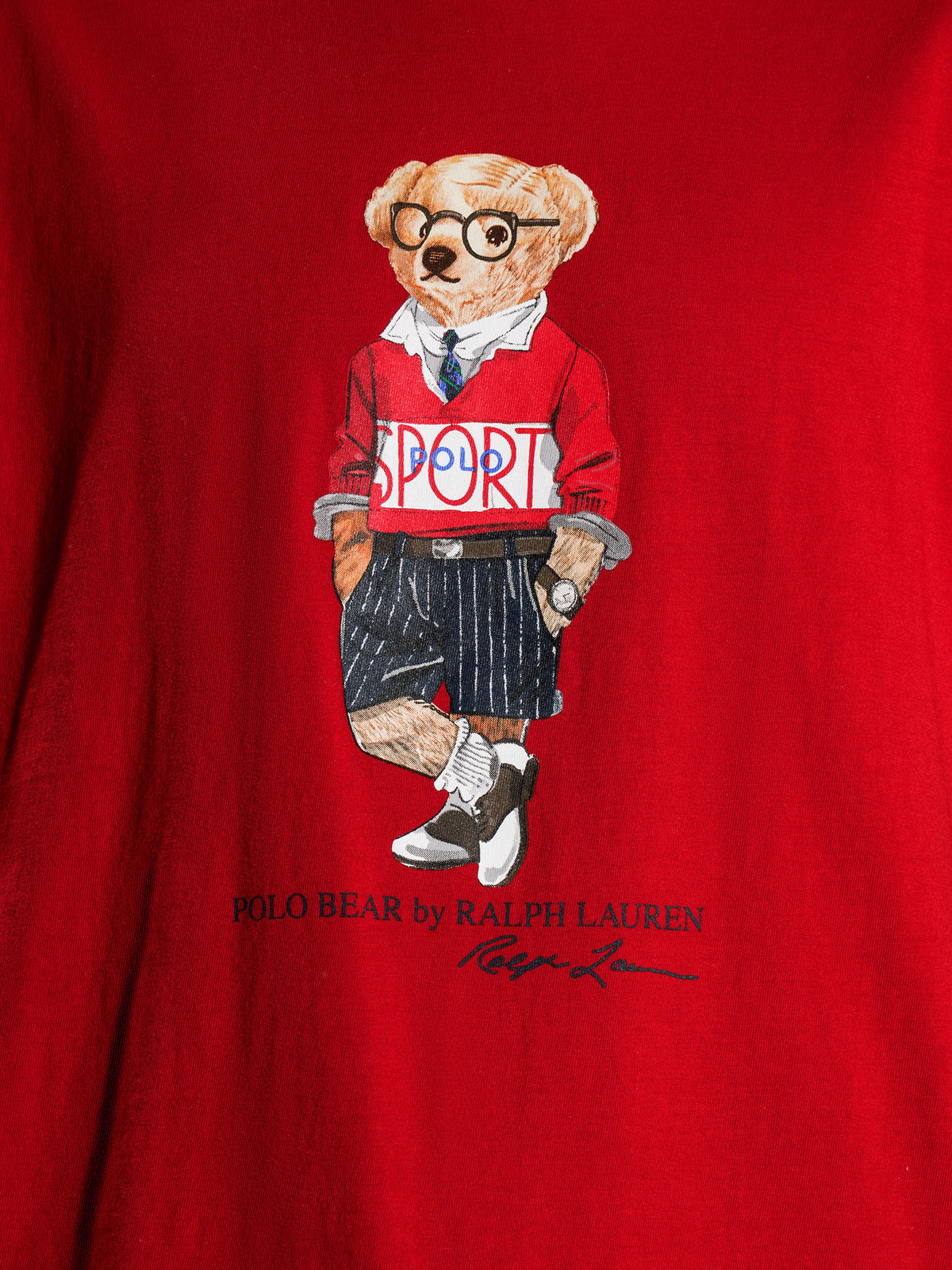 Polo Sport Bear Crew T-Shirt in Red