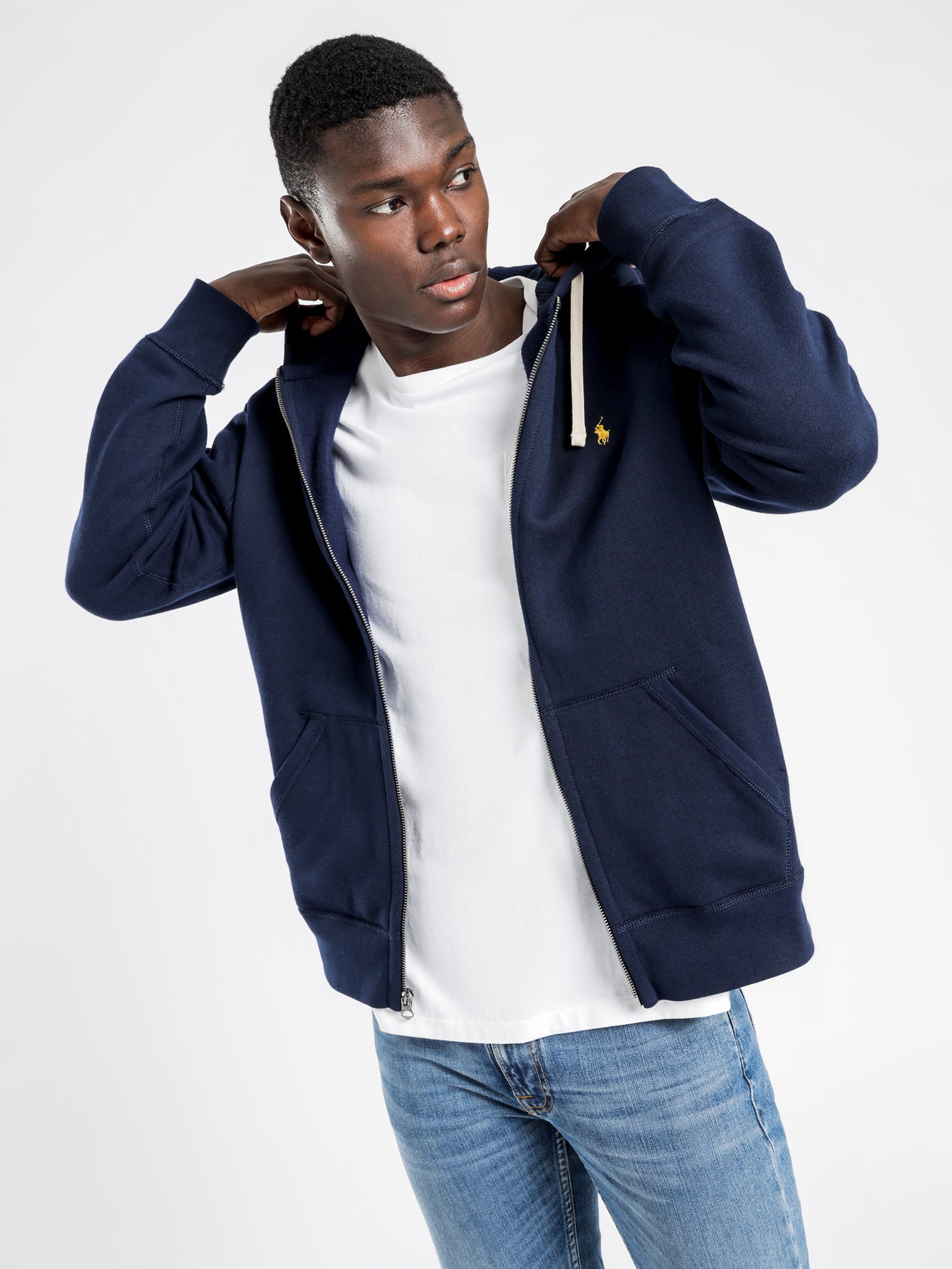 Classic Full Zip Hooded Fleece Jacket