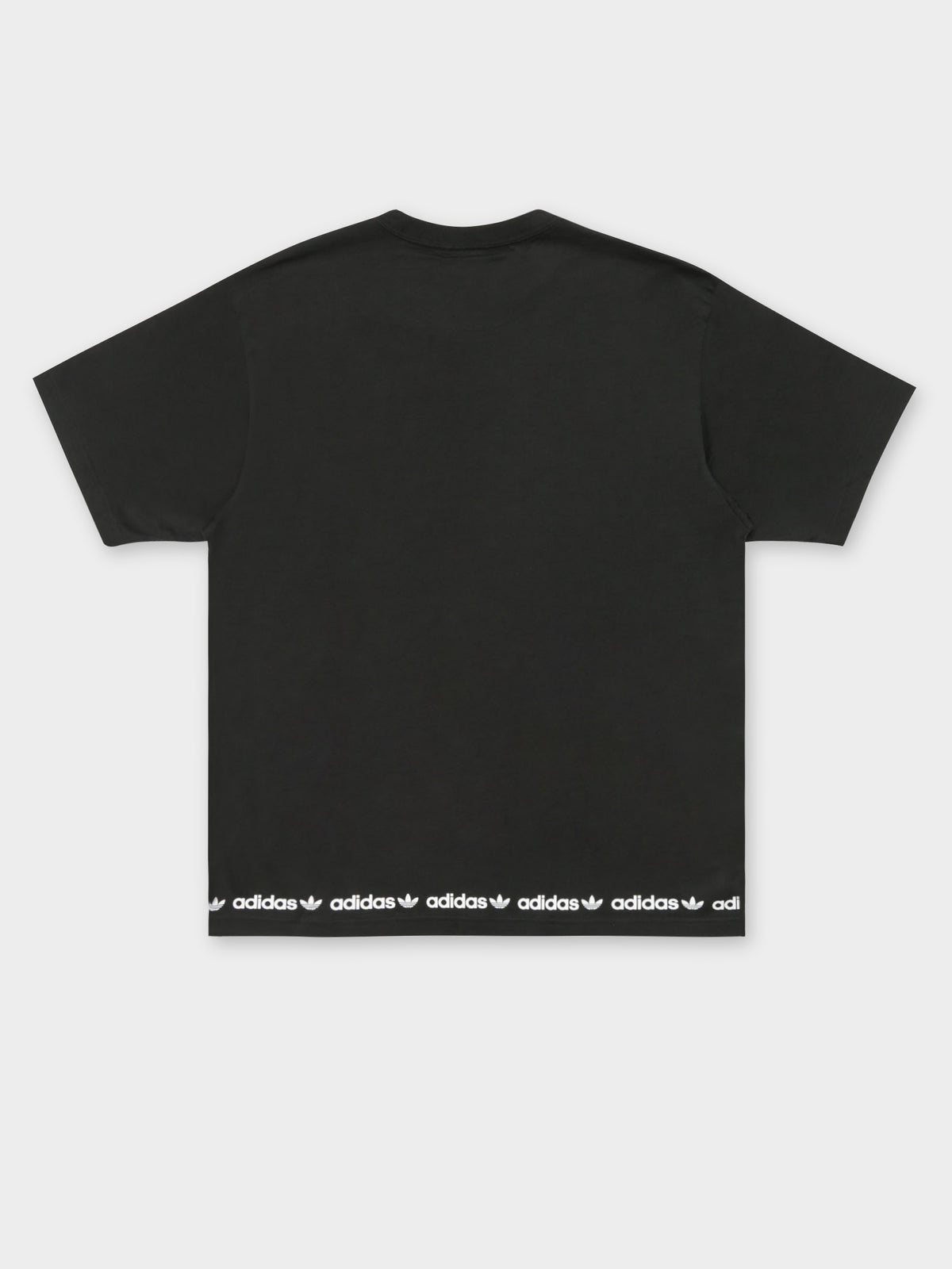Linear Logo Repeat Short Sleeve T-Shirt in Black