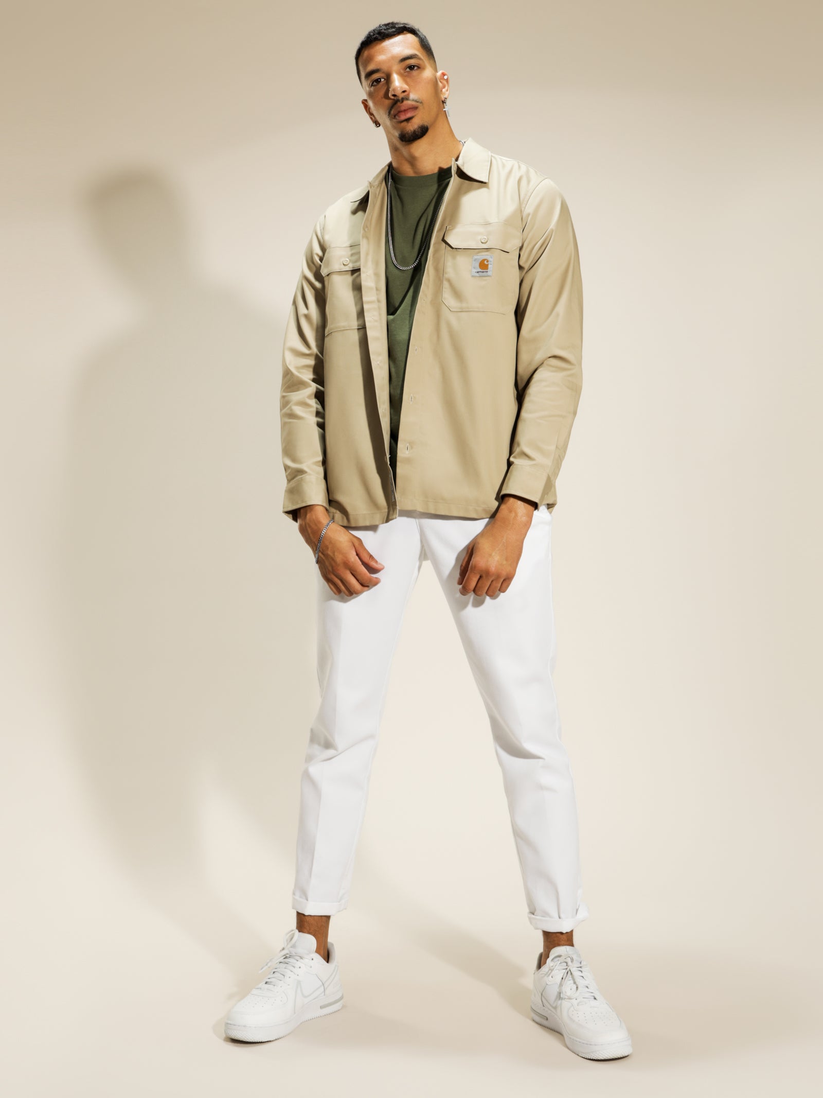 Long Sleeve Master Shirt in Wall Beige